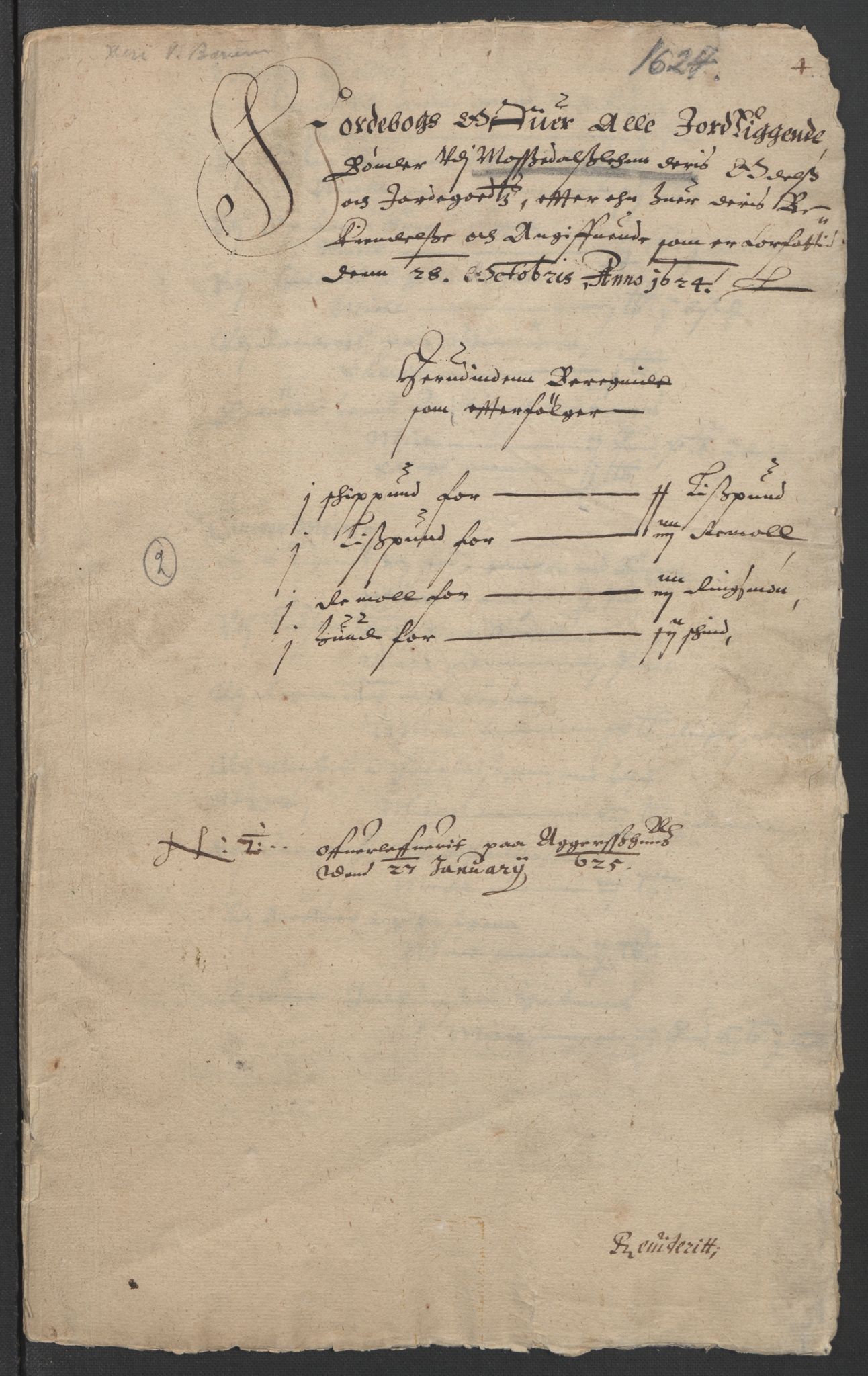 Stattholderembetet 1572-1771, AV/RA-EA-2870/Ek/L0009/0001: Jordebøker til utlikning av rosstjeneste 1624-1626: / Odelsjordebøker for noen vikværske len, 1624-1626, s. 22