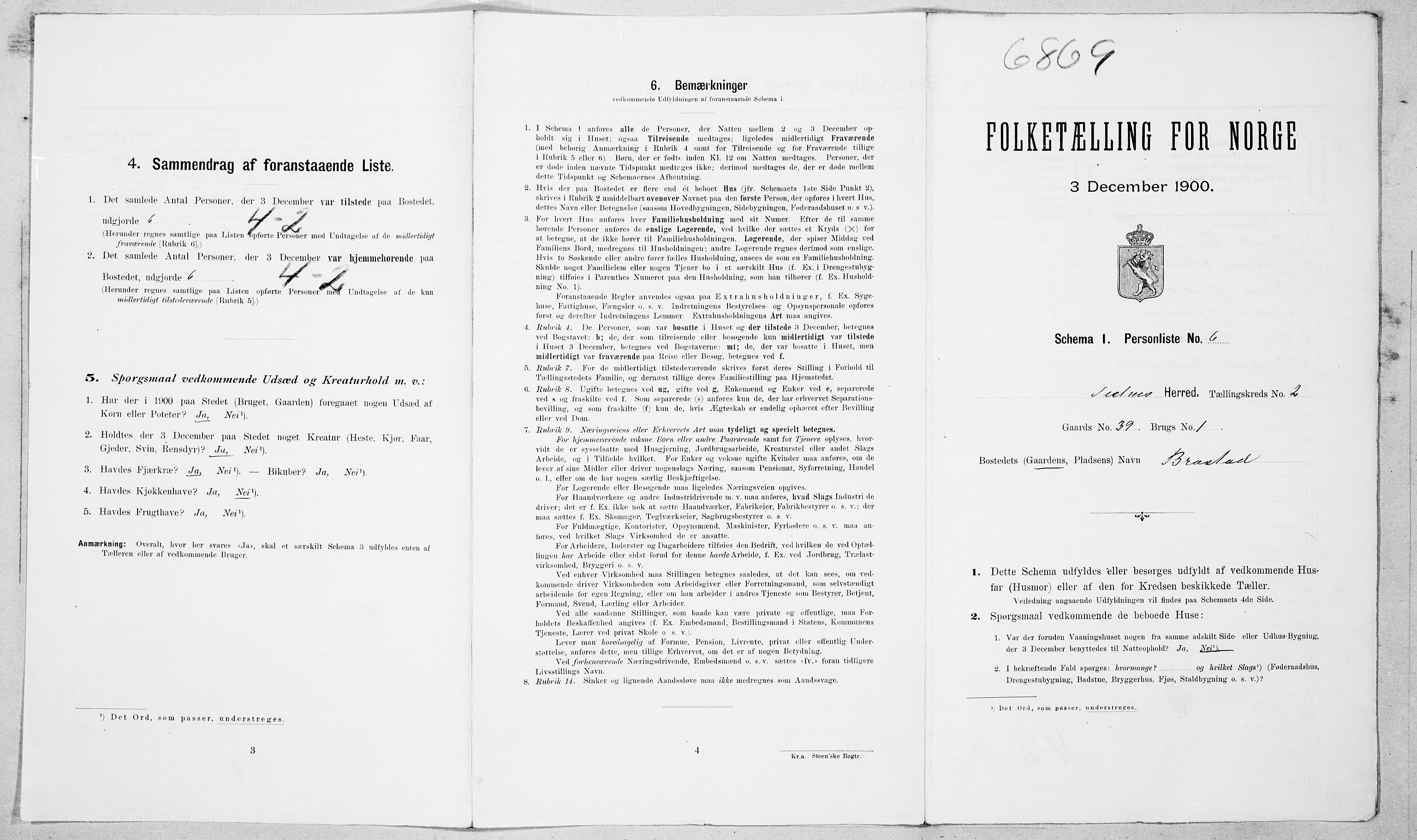 SAT, Folketelling 1900 for 1535 Vestnes herred, 1900, s. 177