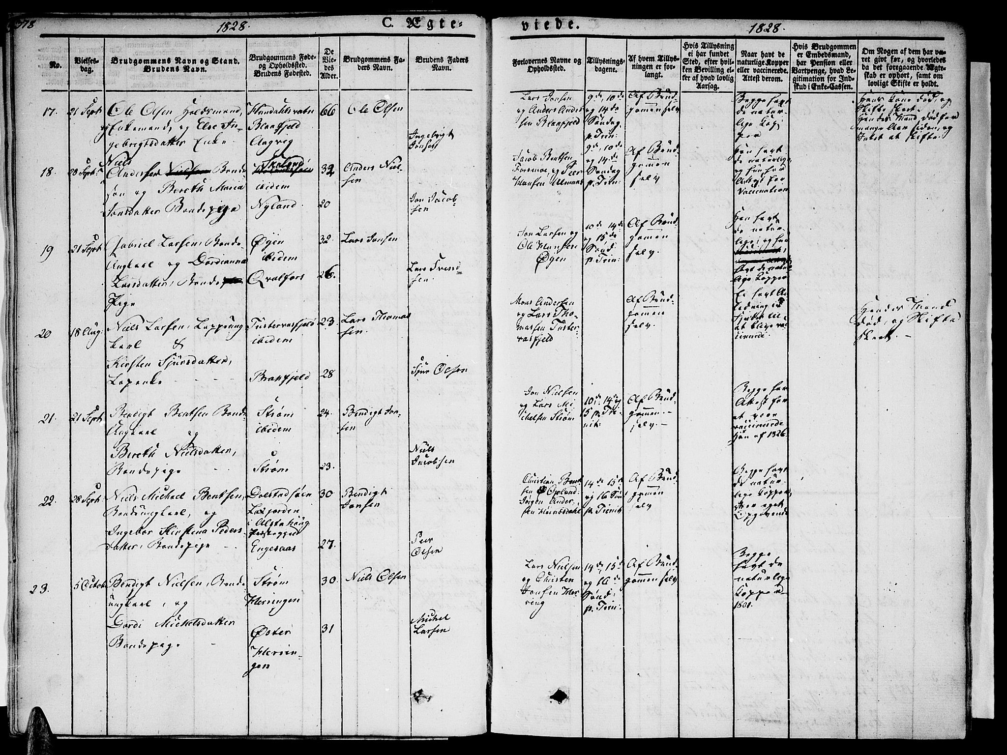 Ministerialprotokoller, klokkerbøker og fødselsregistre - Nordland, AV/SAT-A-1459/820/L0290: Ministerialbok nr. 820A11, 1826-1845, s. 378