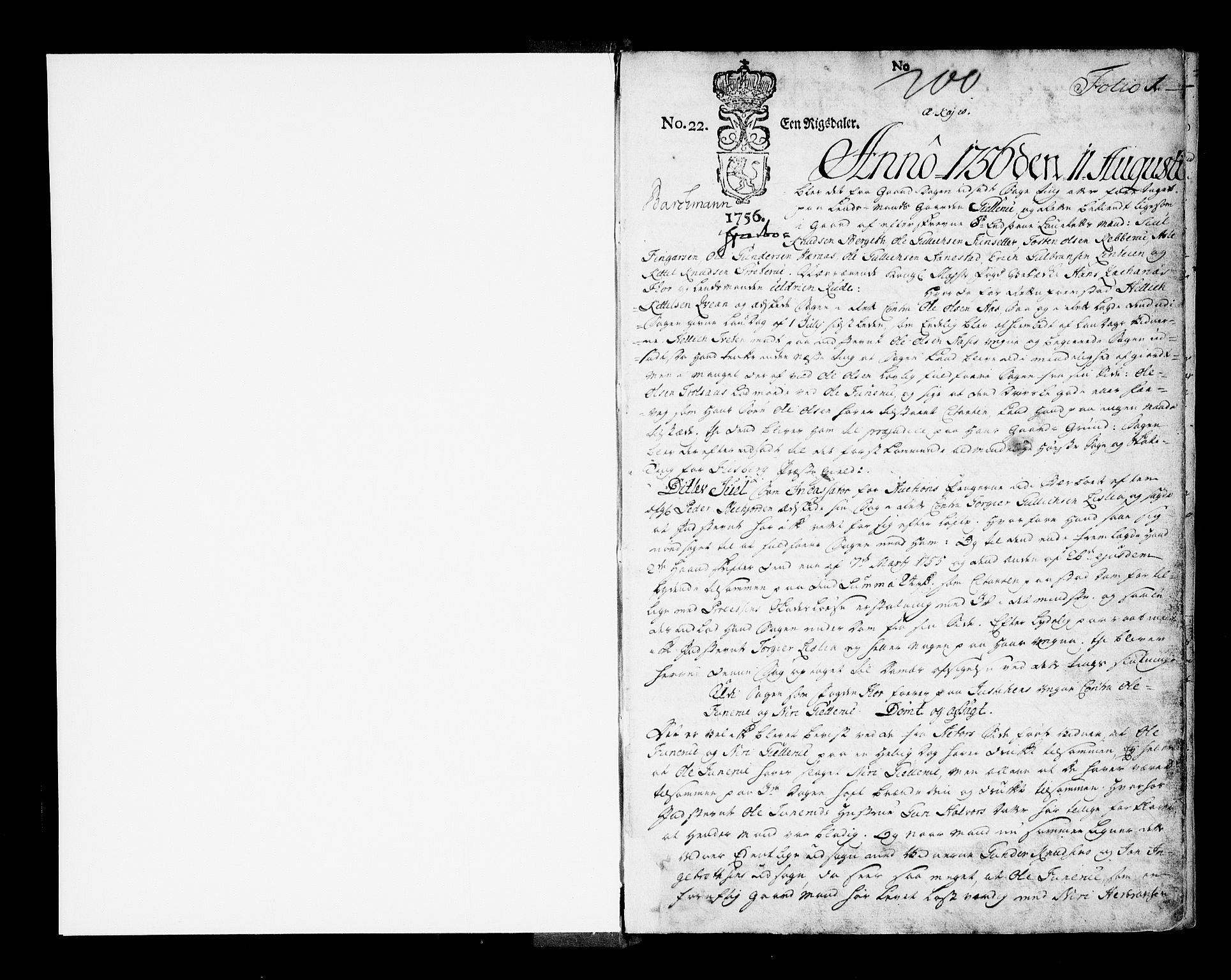 Numedal og Sandsvær sorenskriveri, AV/SAKO-A-128/F/Fa/Faa/L0073: Tingbok for Numedal, 1756-1759, s. 0b-1a