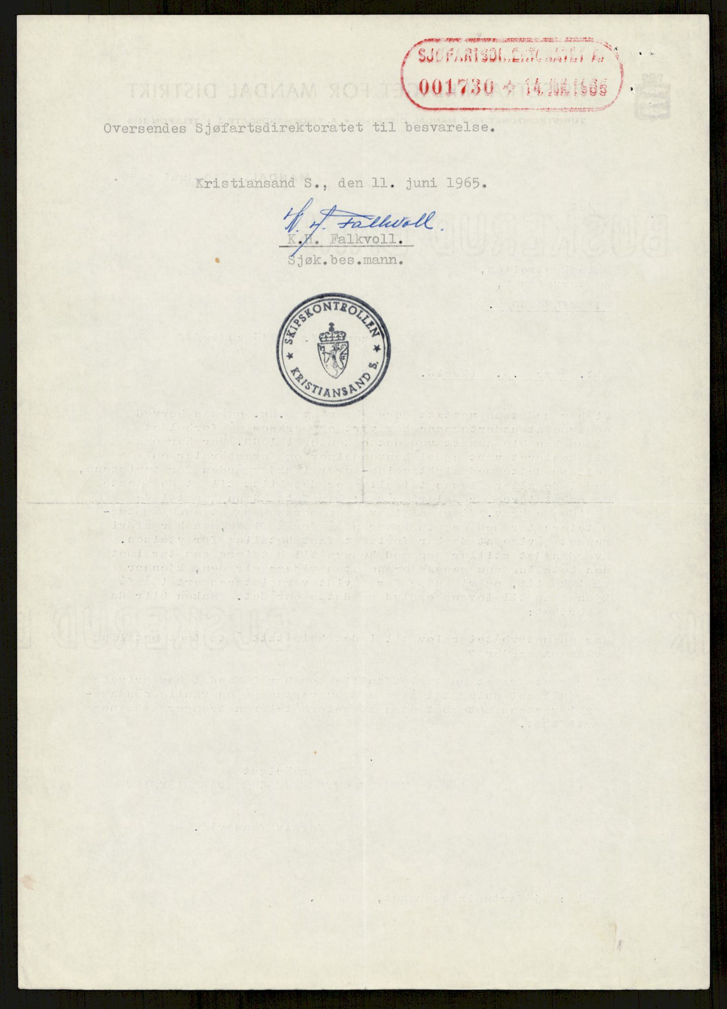 Sjøfartsdirektoratet med forløpere, generelt arkiv, AV/RA-S-1407/D/Du/Duc/L0641/0004: Skipskontrollen - Forskrifter    / Utleiebåter (2 mapper), 1977-1989, s. 296