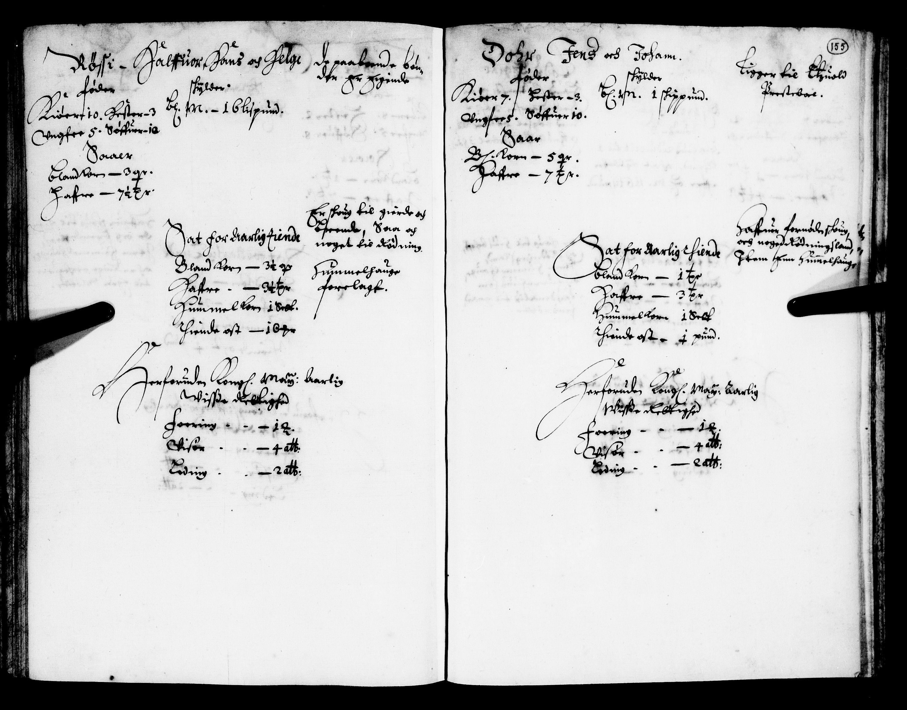 Rentekammeret inntil 1814, Realistisk ordnet avdeling, AV/RA-EA-4070/N/Nb/Nba/L0009: Øvre Romerike fogderi, 1. del, 1665, s. 154b-155a