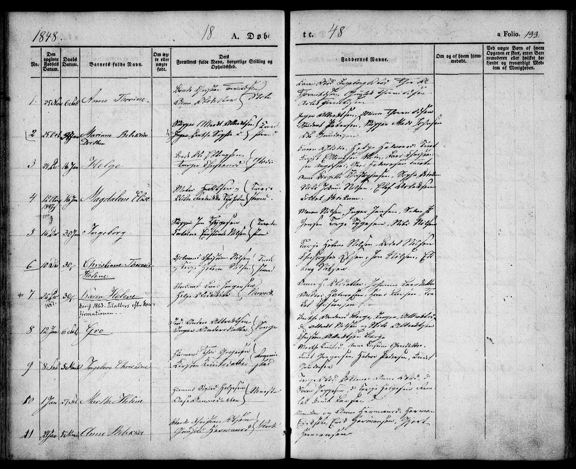 Holt sokneprestkontor, AV/SAK-1111-0021/F/Fa/L0007: Ministerialbok nr. A 7, 1836-1848, s. 133