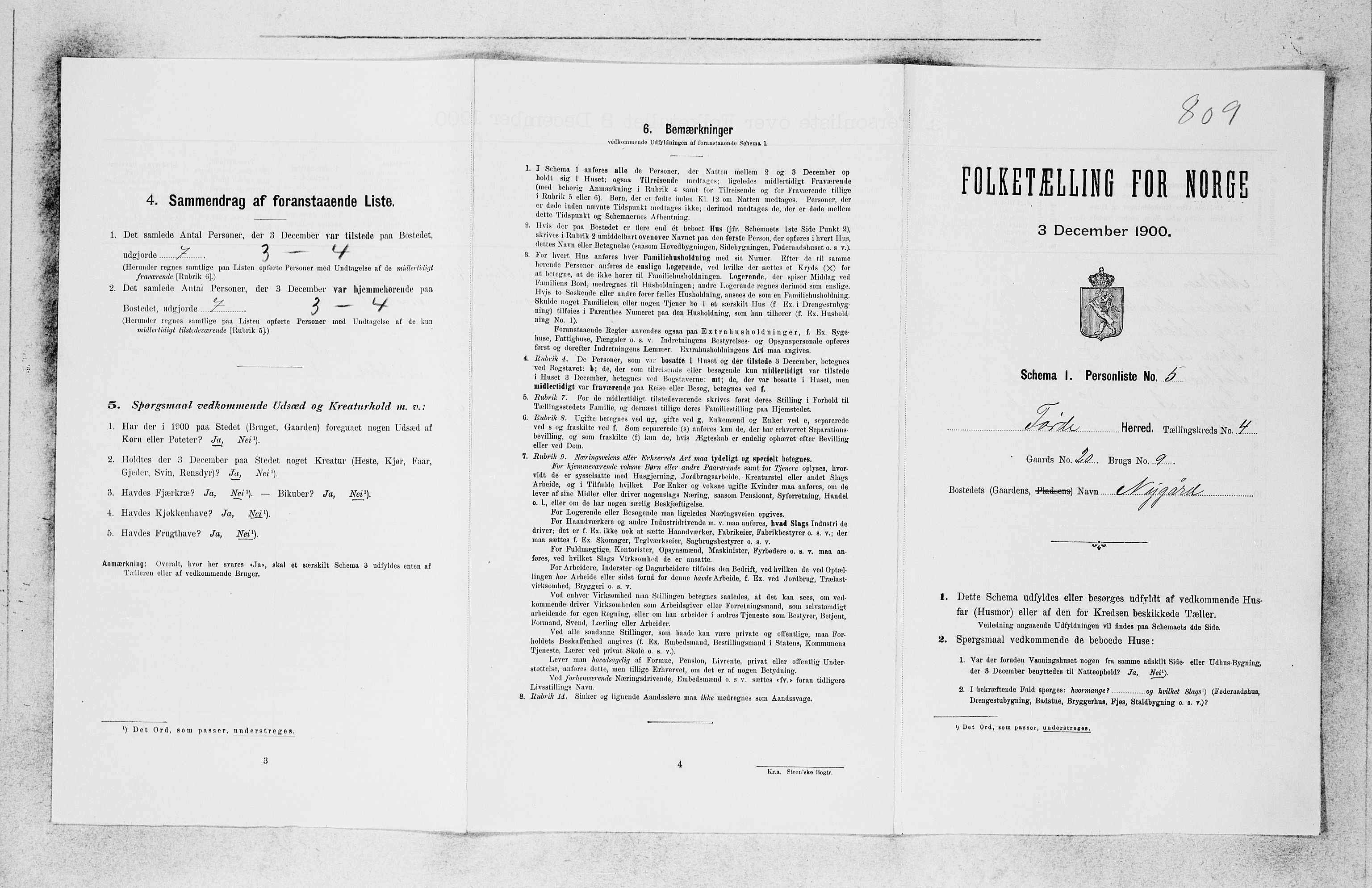 SAB, Folketelling 1900 for 1432 Førde herred, 1900, s. 298
