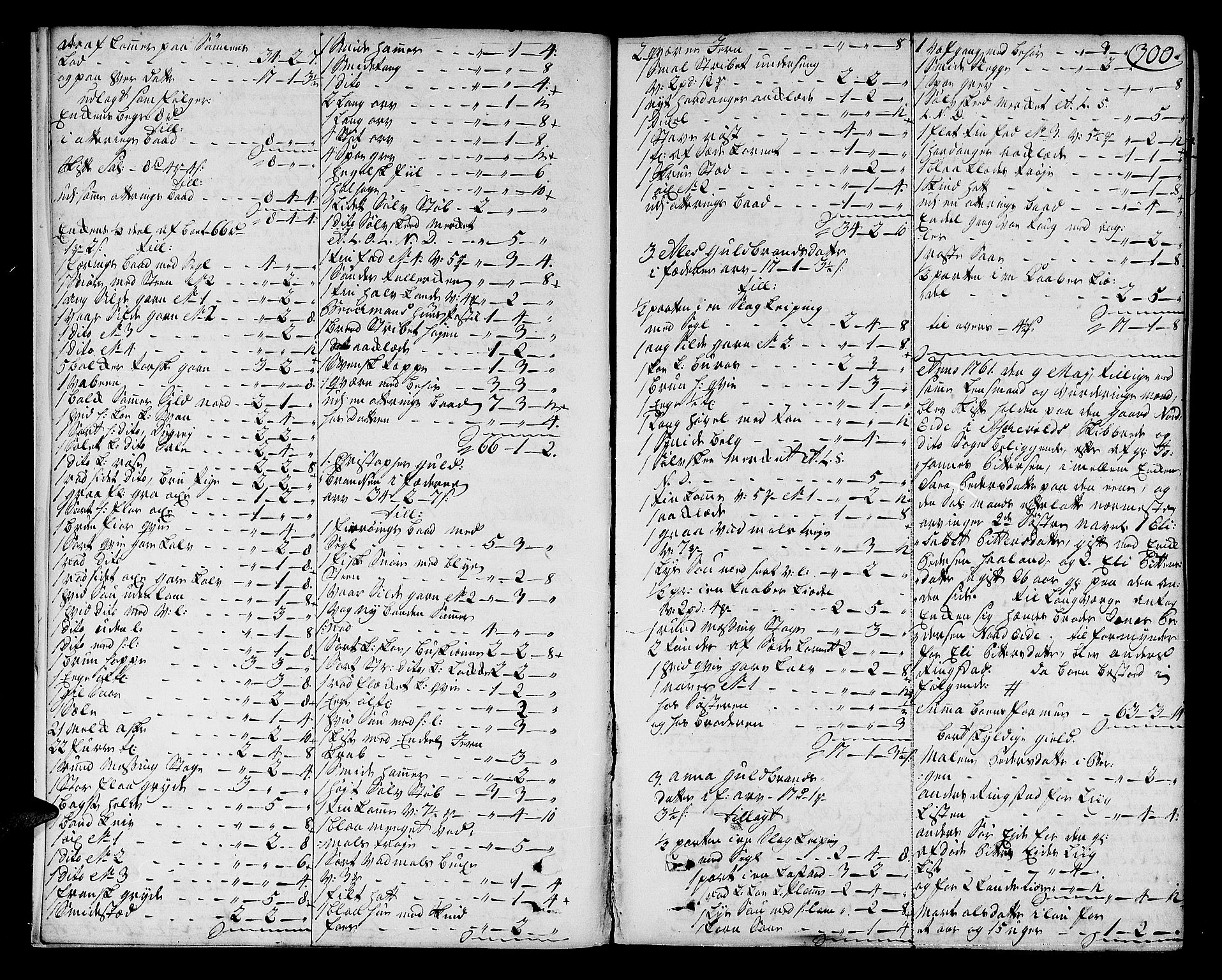 Sunnfjord tingrett, AV/SAB-A-3201/1/H/Ha/Hab/L0007b: Skifteprotokoll, folio 208-572, 1761-1763, s. 299b-300a