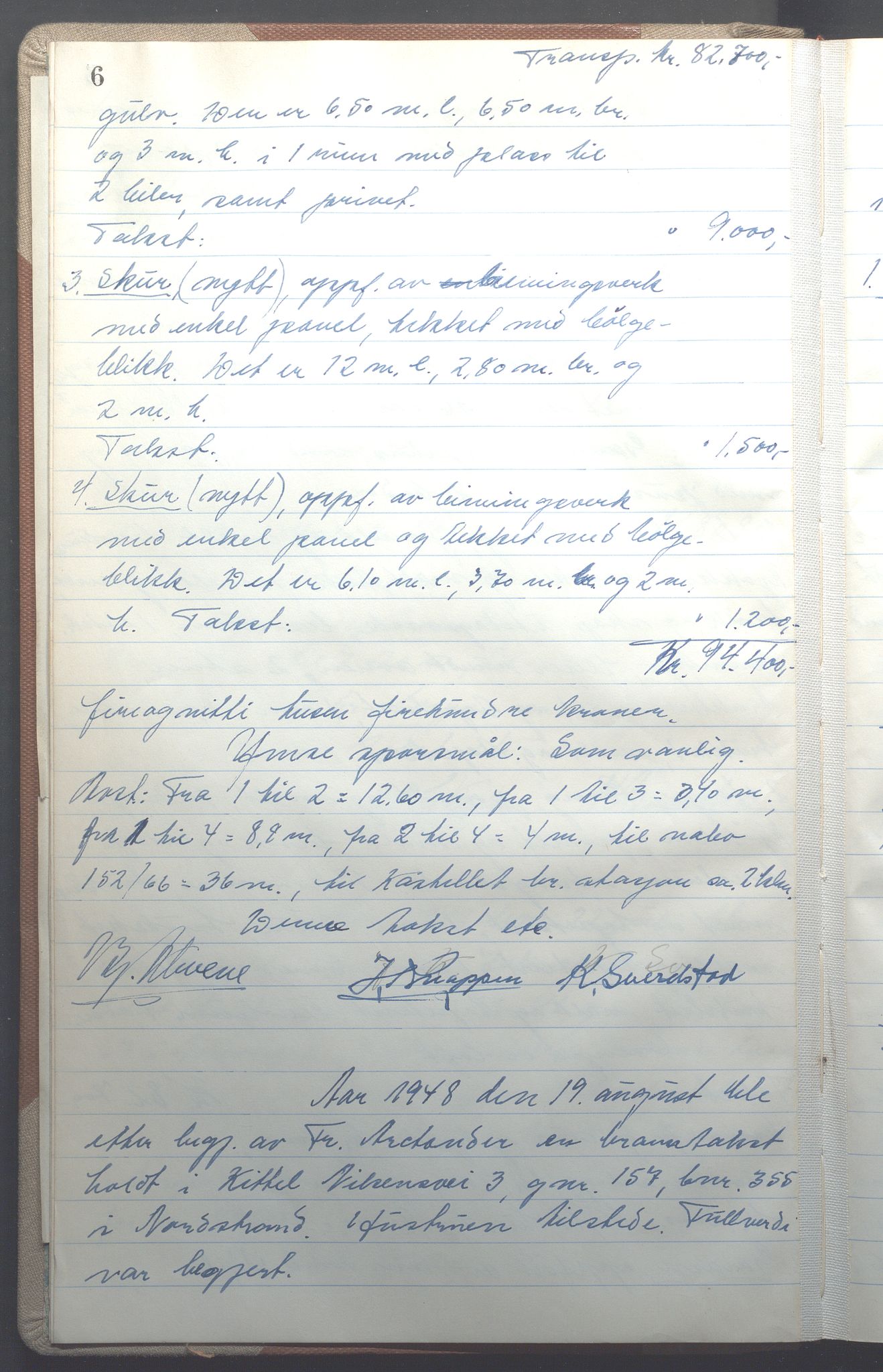 Lensmennene i Aker, OBA/A-10133/F/Fd/L0015: Branntakstprotokoll, 1948, s. 6