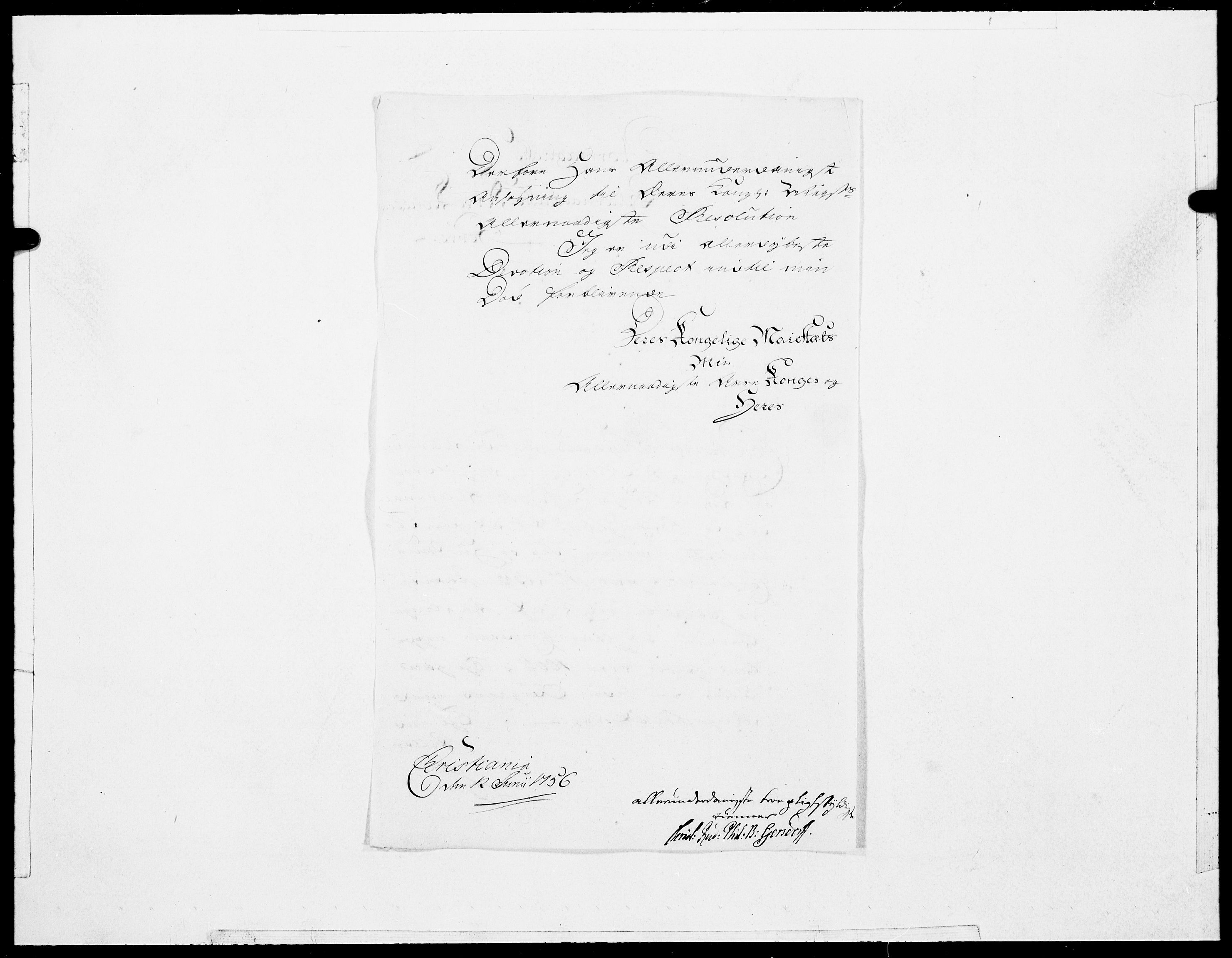 Danske Kanselli 1572-1799, AV/RA-EA-3023/F/Fc/Fcc/Fcca/L0172: Norske innlegg 1572-1799, 1756, s. 14