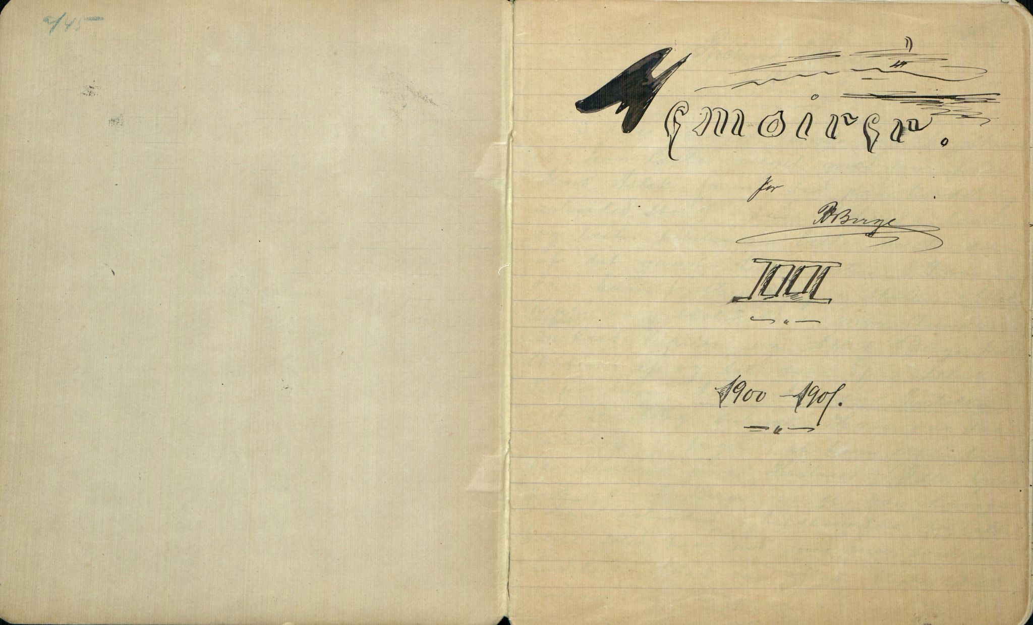 Rikard Berge, TEMU/TGM-A-1003/F/L0001/0006: 001-030 Innholdslister / 3. Bergsingane, ættesogur, 1900-1901