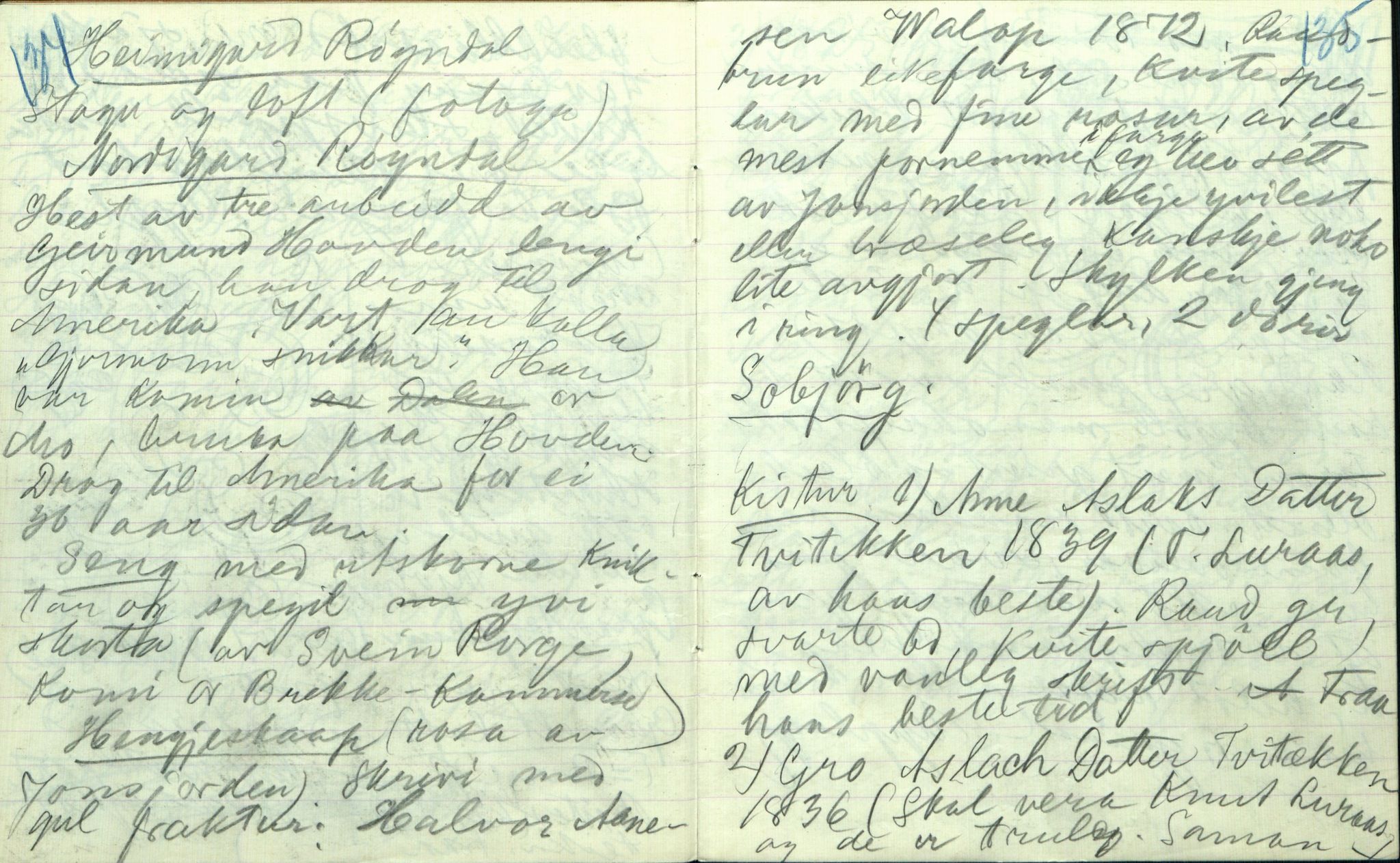Rikard Berge, TEMU/TGM-A-1003/F/L0005/0002: 160-200 / 161 Oppskrifter av Rikard Berge, Aanund Olsnes m.fl. , 1905-1929, s. 134-135