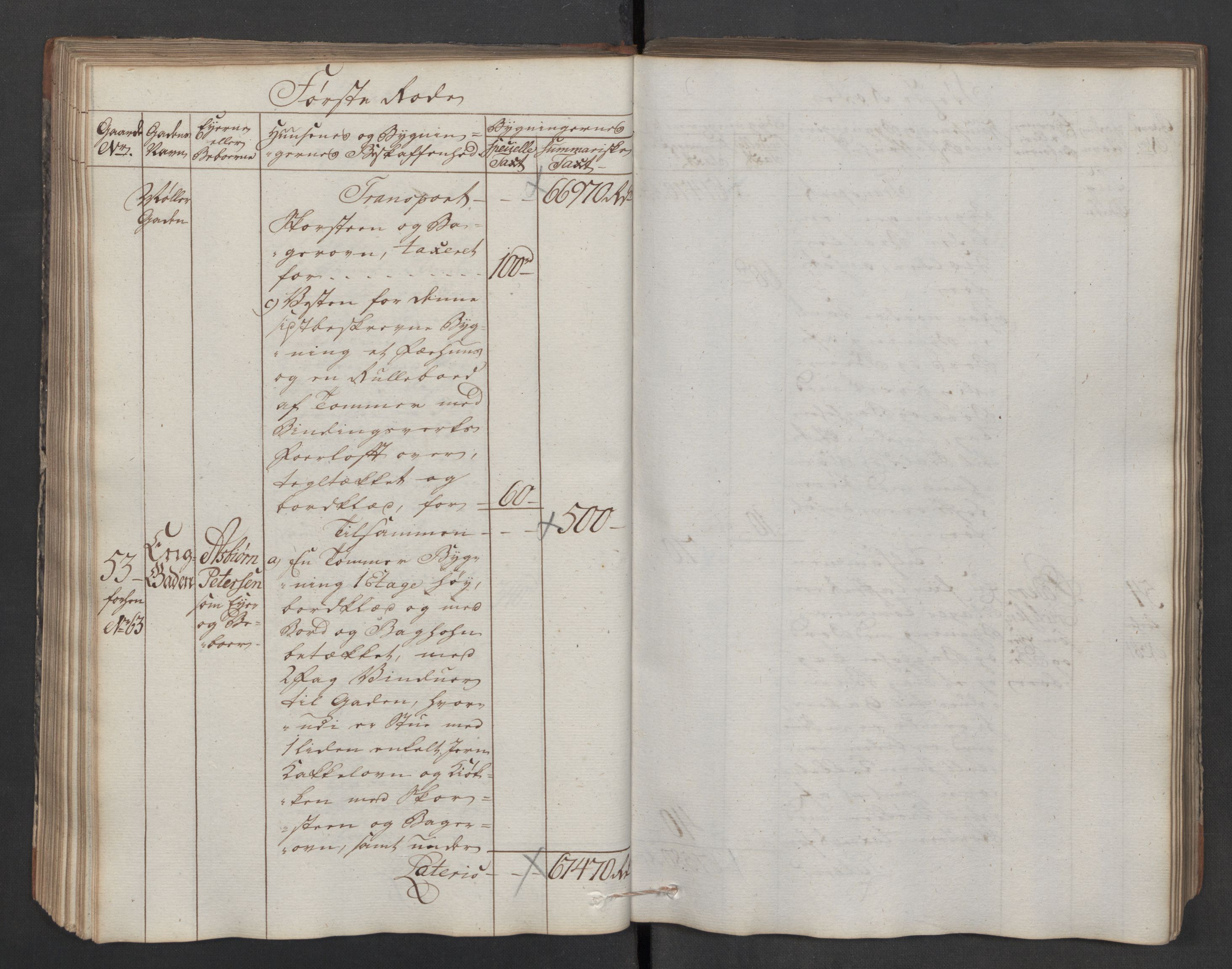 Kommersekollegiet, Brannforsikringskontoret 1767-1814, AV/RA-EA-5458/F/Fa/L0040/0005: Moss / Branntakstprotokoll, 1797, s. 107