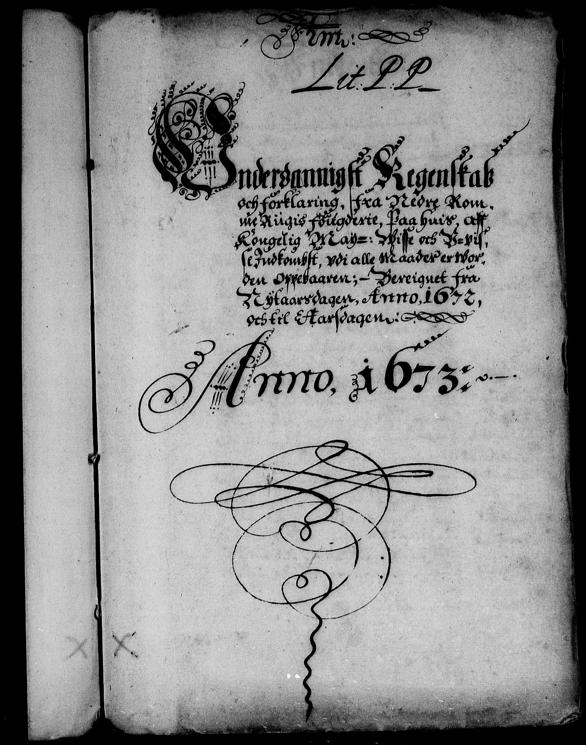 Rentekammeret inntil 1814, Reviderte regnskaper, Stiftamtstueregnskaper, Landkommissariatet på Akershus og Akershus stiftamt, AV/RA-EA-5869/R/Rb/L0084: Akershus stiftamt, 1672