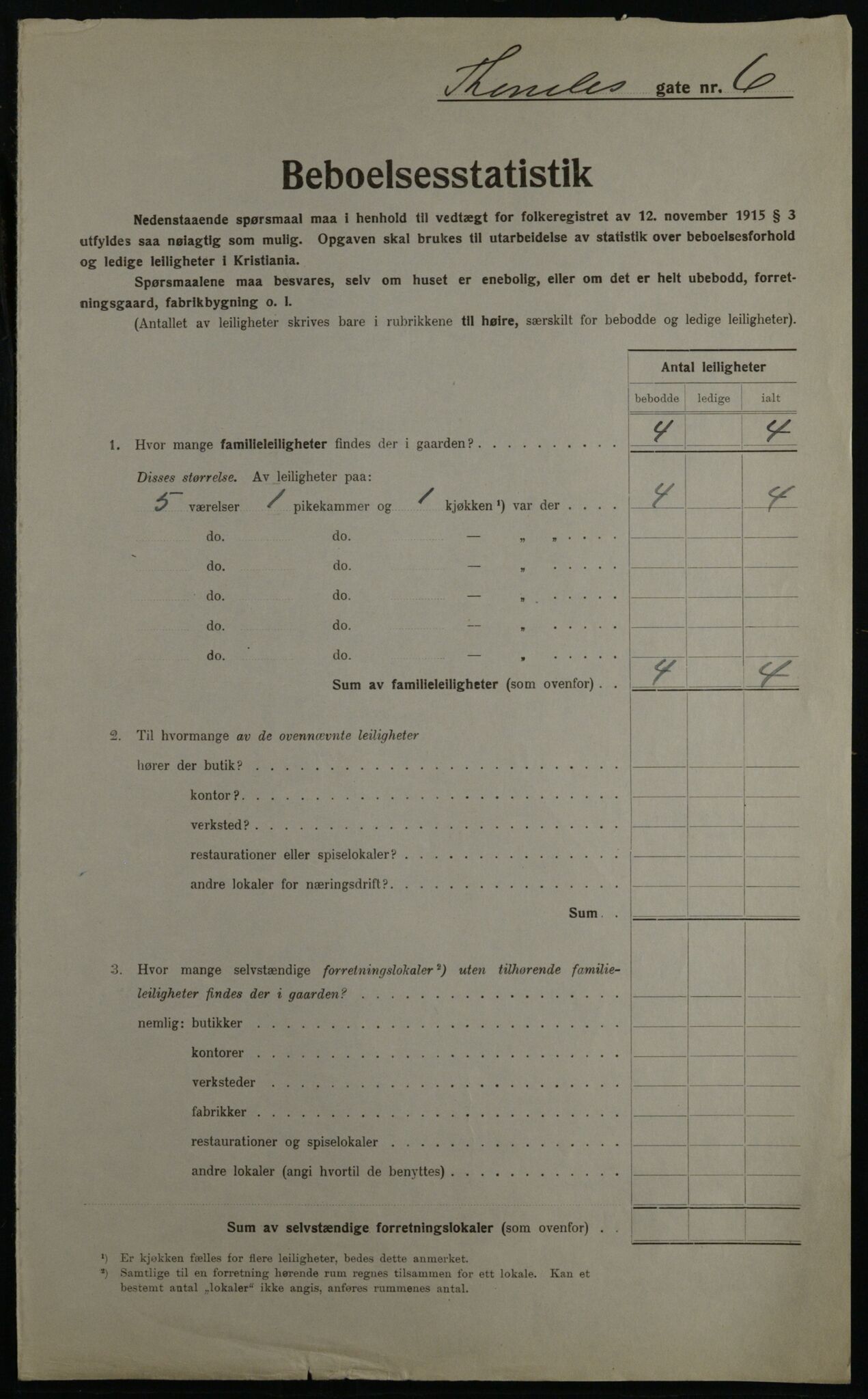 OBA, Kommunal folketelling 1.12.1923 for Kristiania, 1923, s. 120976