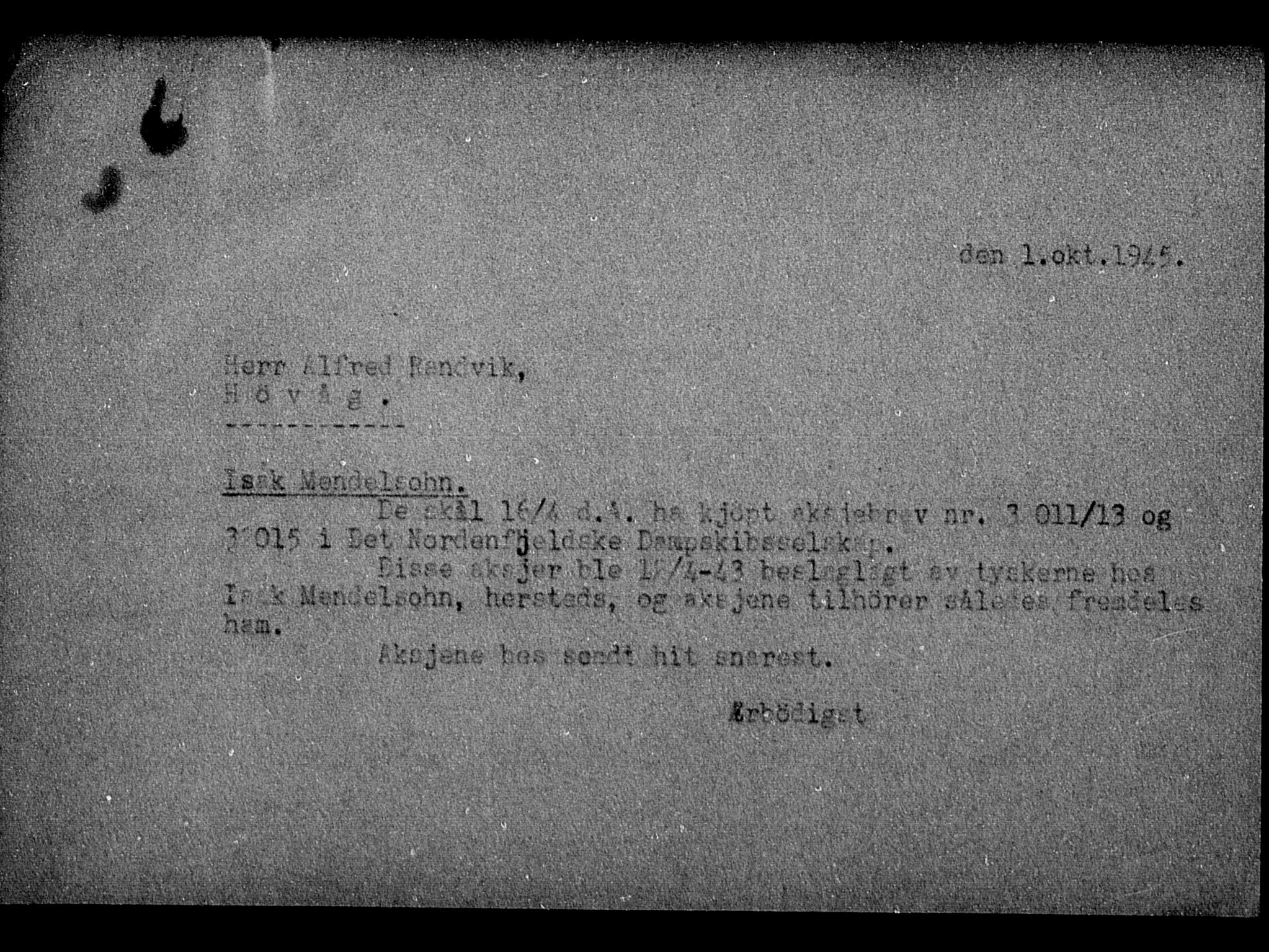 Justisdepartementet, Tilbakeføringskontoret for inndratte formuer, AV/RA-S-1564/H/Hc/Hca/L0909: --, 1945-1947, s. 141