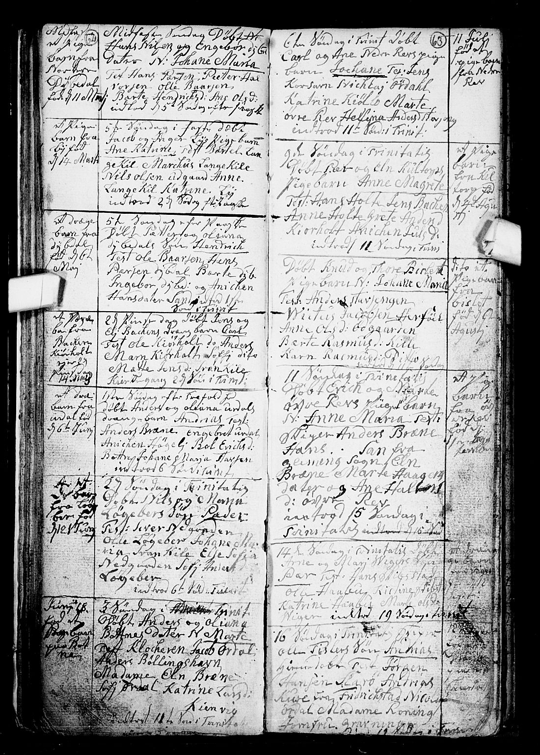 Hvaler prestekontor Kirkebøker, AV/SAO-A-2001/F/Fa/L0002: Ministerialbok nr. I 2, 1749-1816, s. 62-63