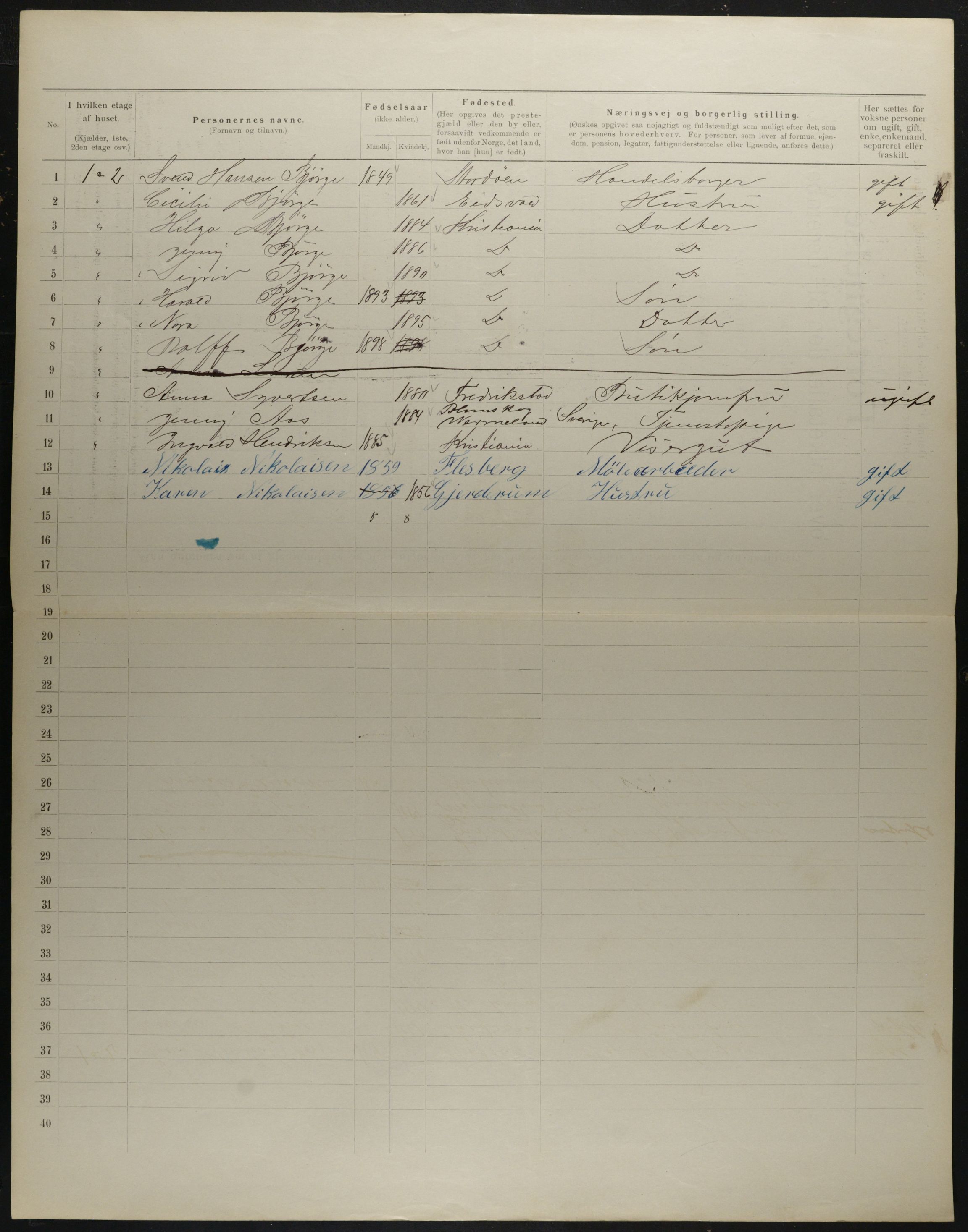OBA, Kommunal folketelling 31.12.1901 for Kristiania kjøpstad, 1901, s. 4779