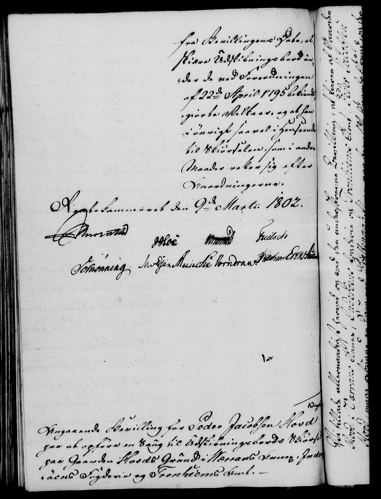 Rentekammeret, Kammerkanselliet, RA/EA-3111/G/Gf/Gfa/L0084: Norsk relasjons- og resolusjonsprotokoll (merket RK 52.84), 1802, s. 187