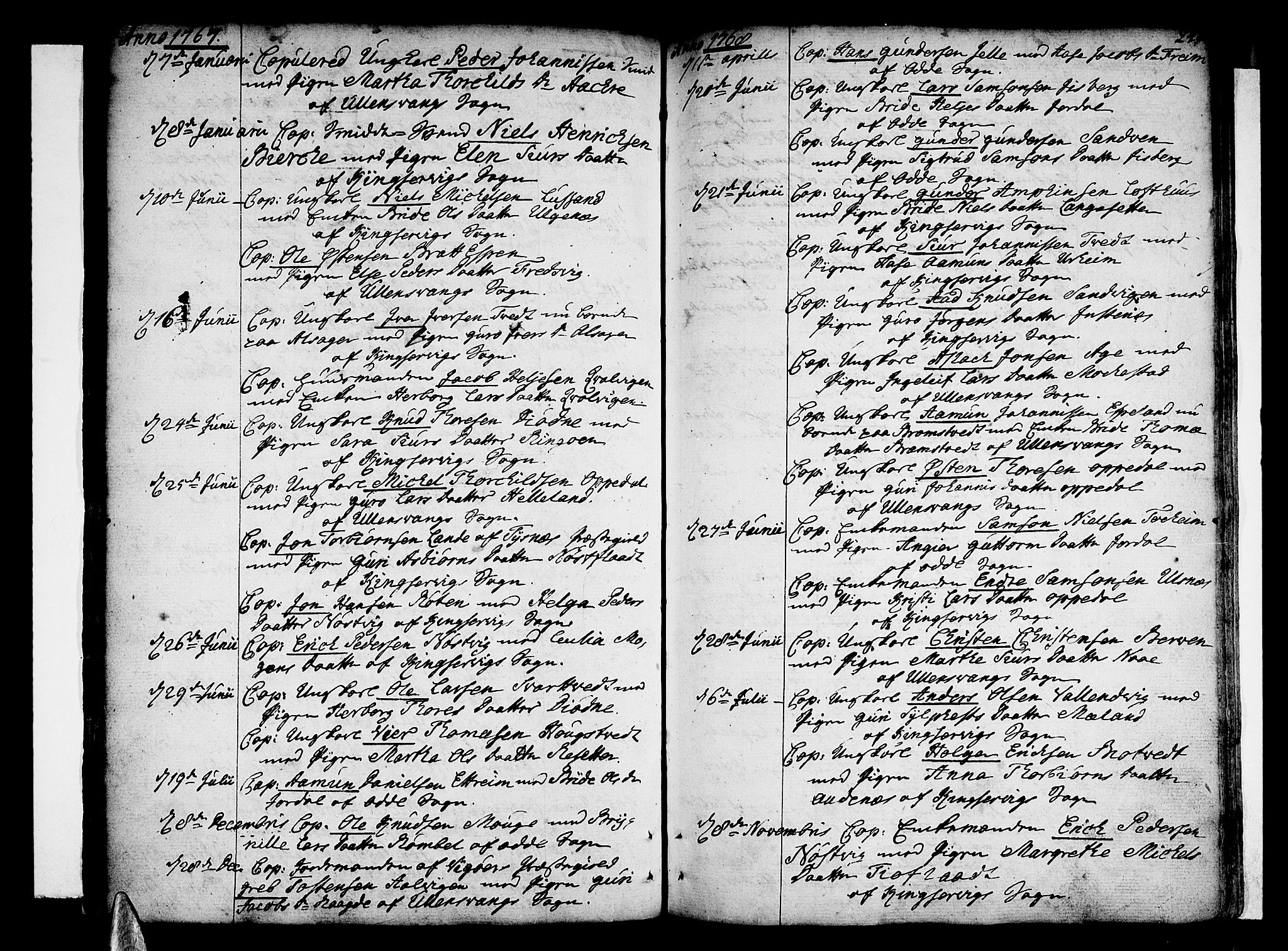 Ullensvang sokneprestembete, AV/SAB-A-78701/H/Haa: Ministerialbok nr. A 6 /1, 1758-1788, s. 245