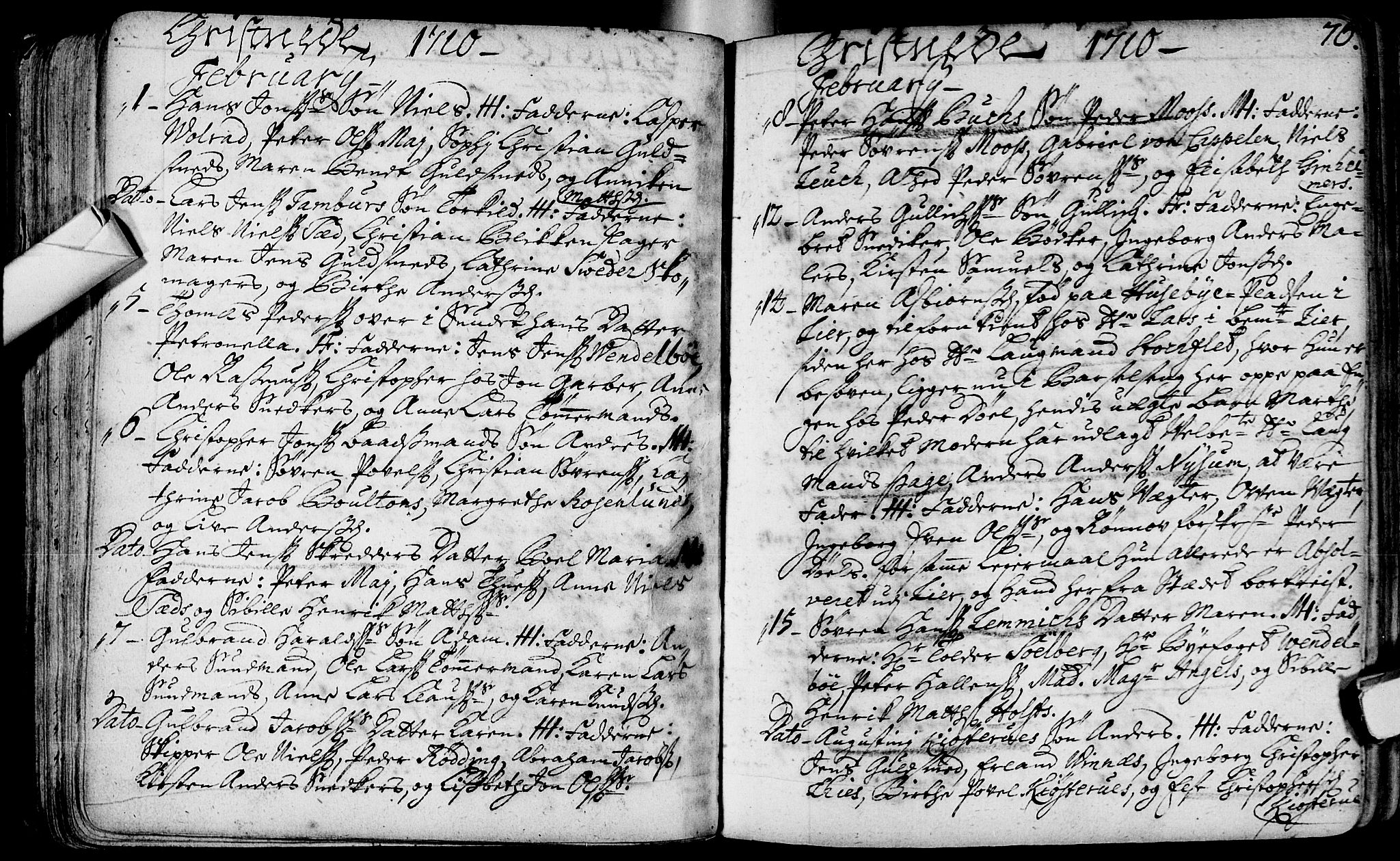 Bragernes kirkebøker, SAKO/A-6/F/Fa/L0003: Ministerialbok nr. I 3, 1706-1734, s. 76