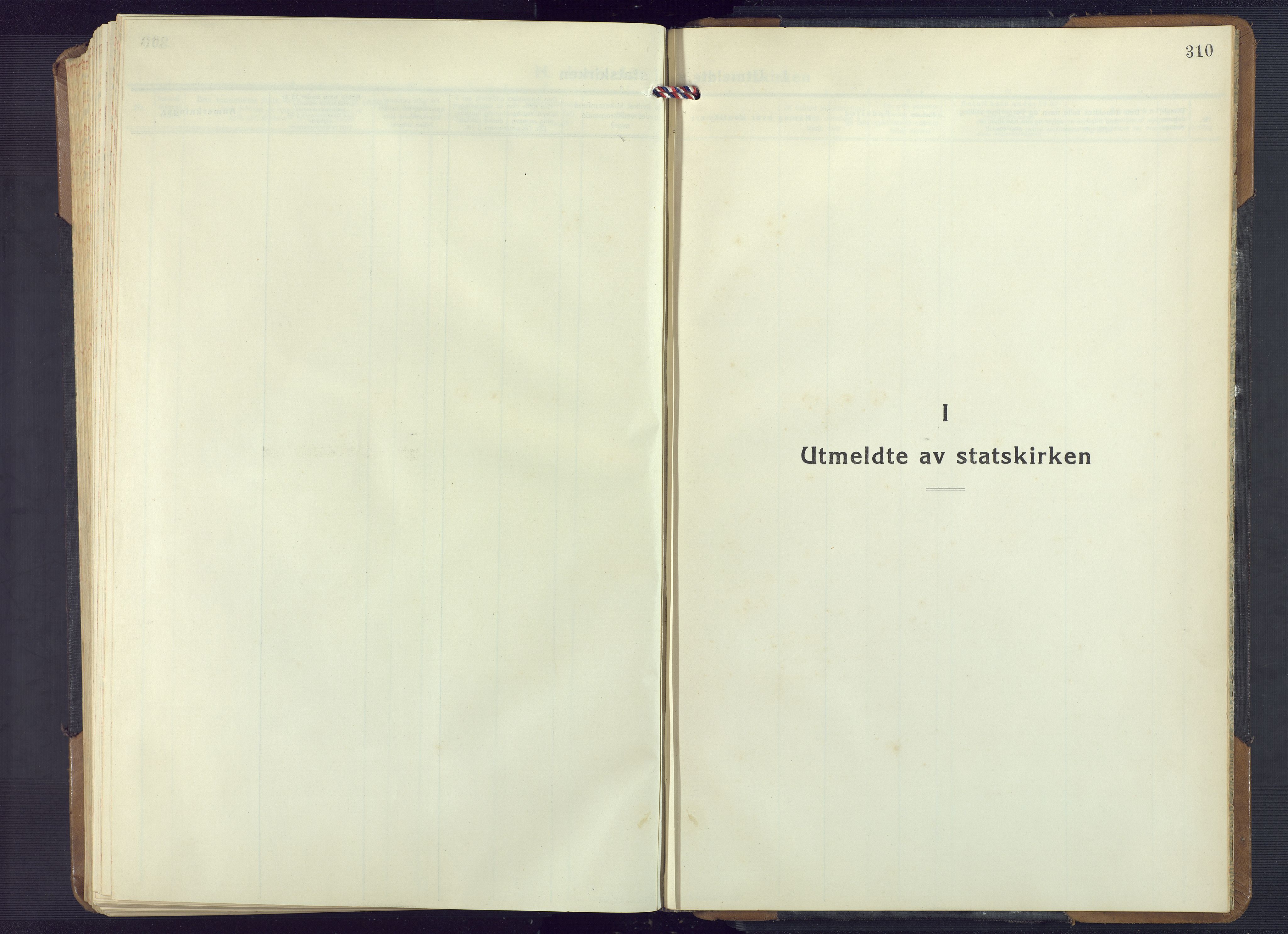 Øyestad sokneprestkontor, SAK/1111-0049/F/Fb/L0013: Klokkerbok nr. B 13, 1933-1945, s. 310