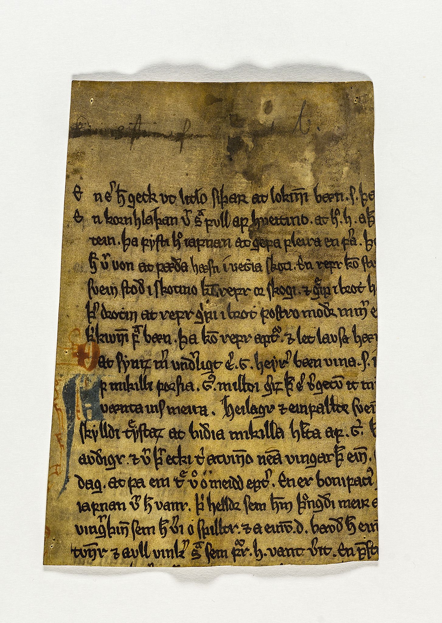 Riksarkivets diplomsamling, AV/RA-EA-5965/F26/L0006: Norrøne membranfragmenter bestand 67-87, 1100-1536, s. 76