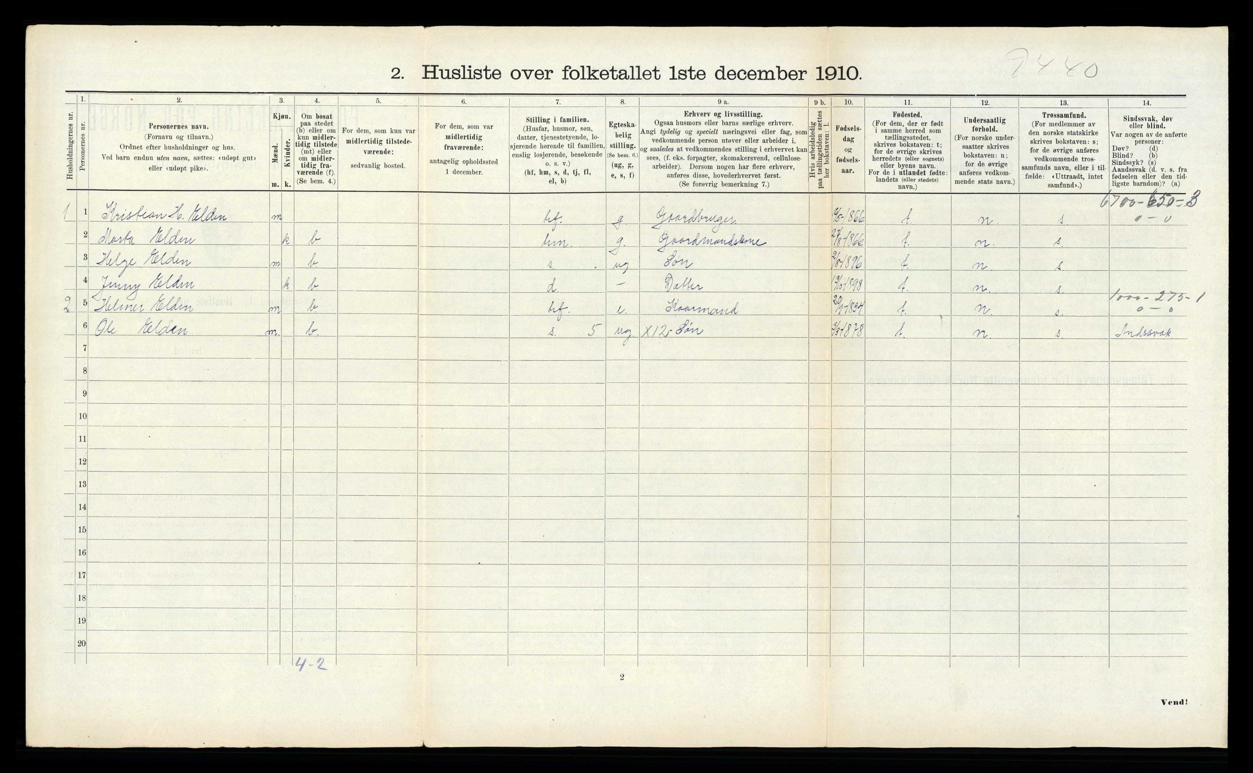 RA, Folketelling 1910 for 1727 Beitstad herred, 1910, s. 382