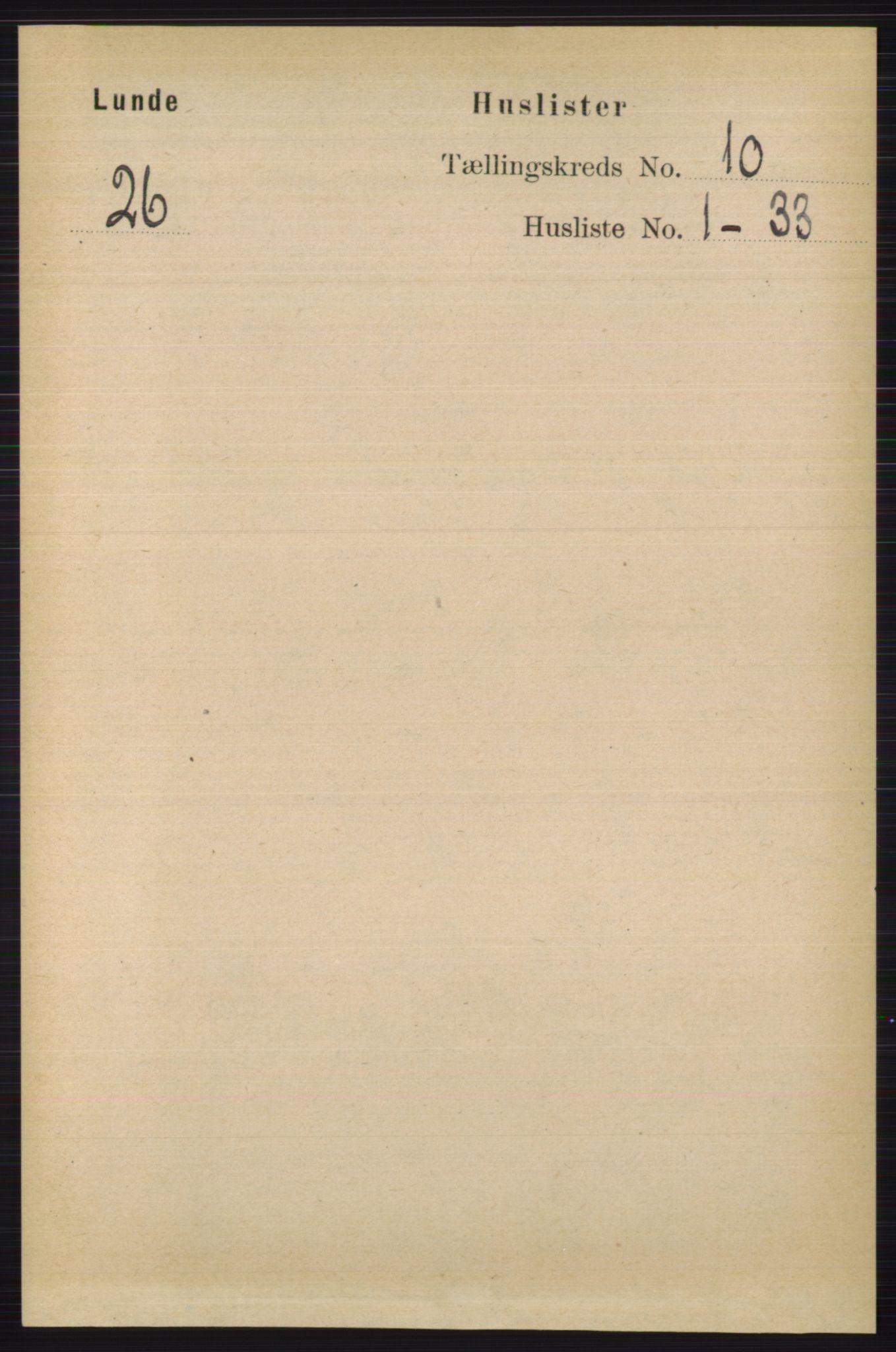 RA, Folketelling 1891 for 0820 Lunde herred, 1891, s. 2846