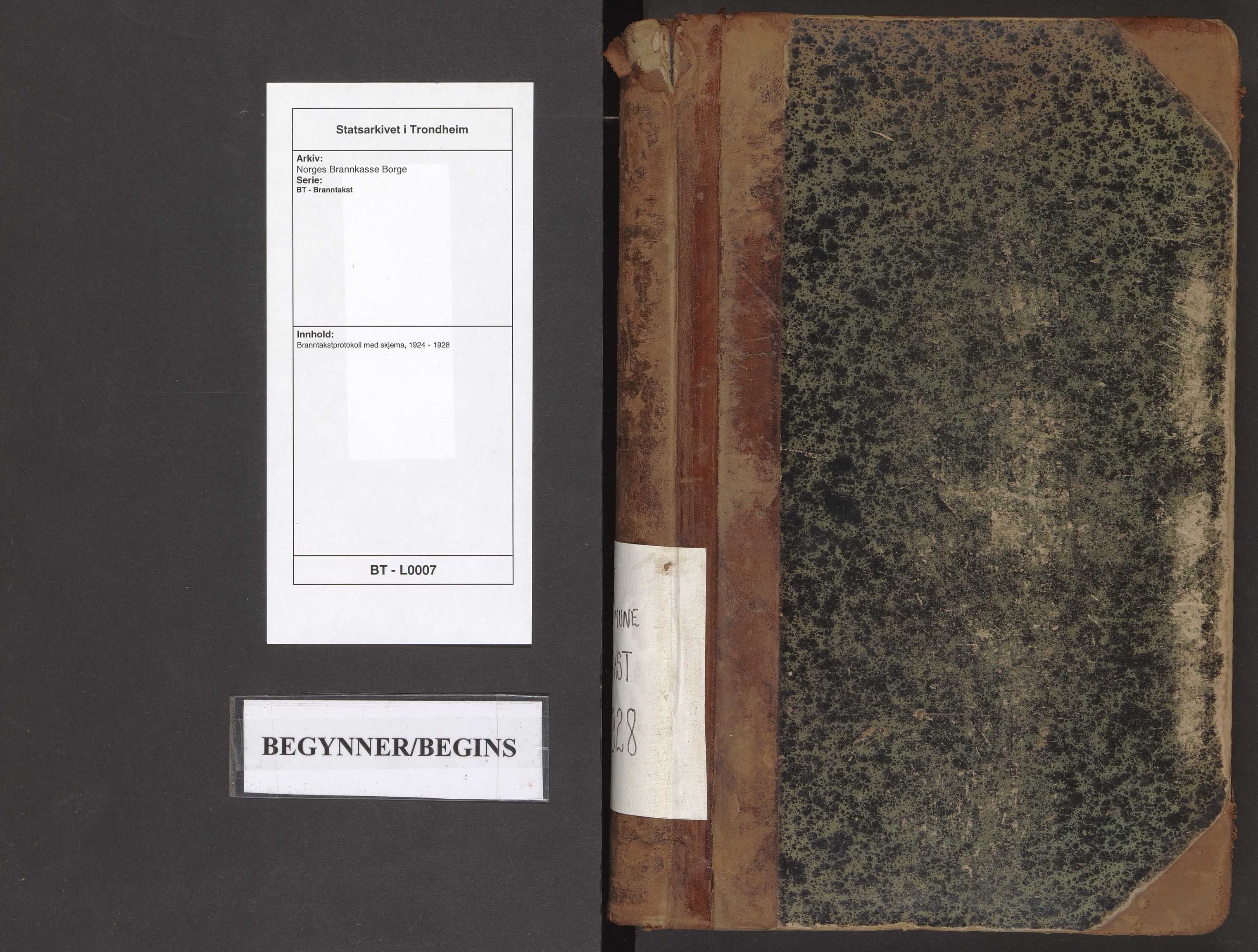 Norges Brannkasse Borge, AV/SAT-A-5600/BT/L0007: Branntakstprotokoll med skjema, 1924-1928
