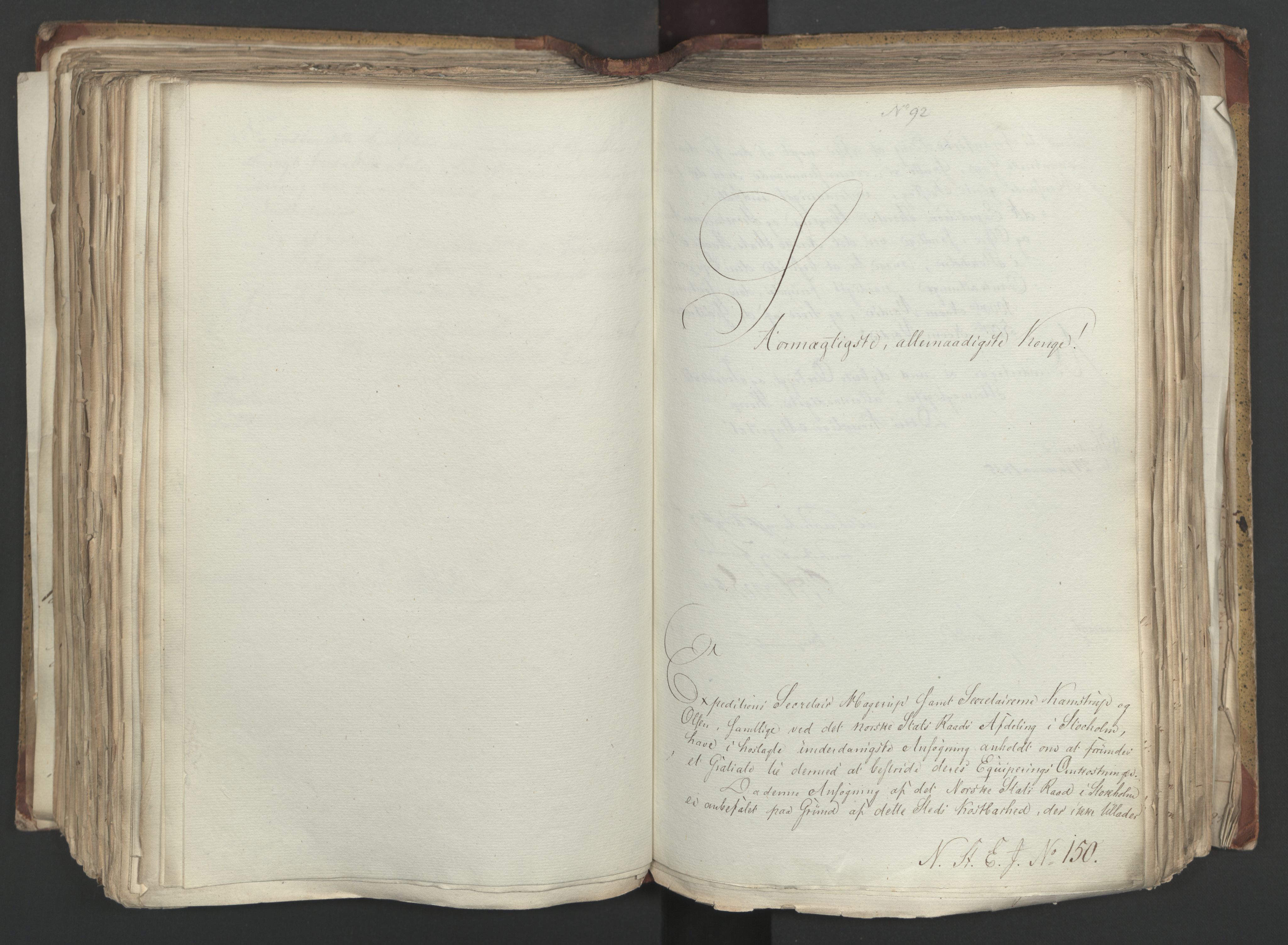 Statsrådsavdelingen i Stockholm, AV/RA-S-1003/D/Da/L0001: Regjeringsinnstillinger nr. 1-262, 1814-1815, s. 330
