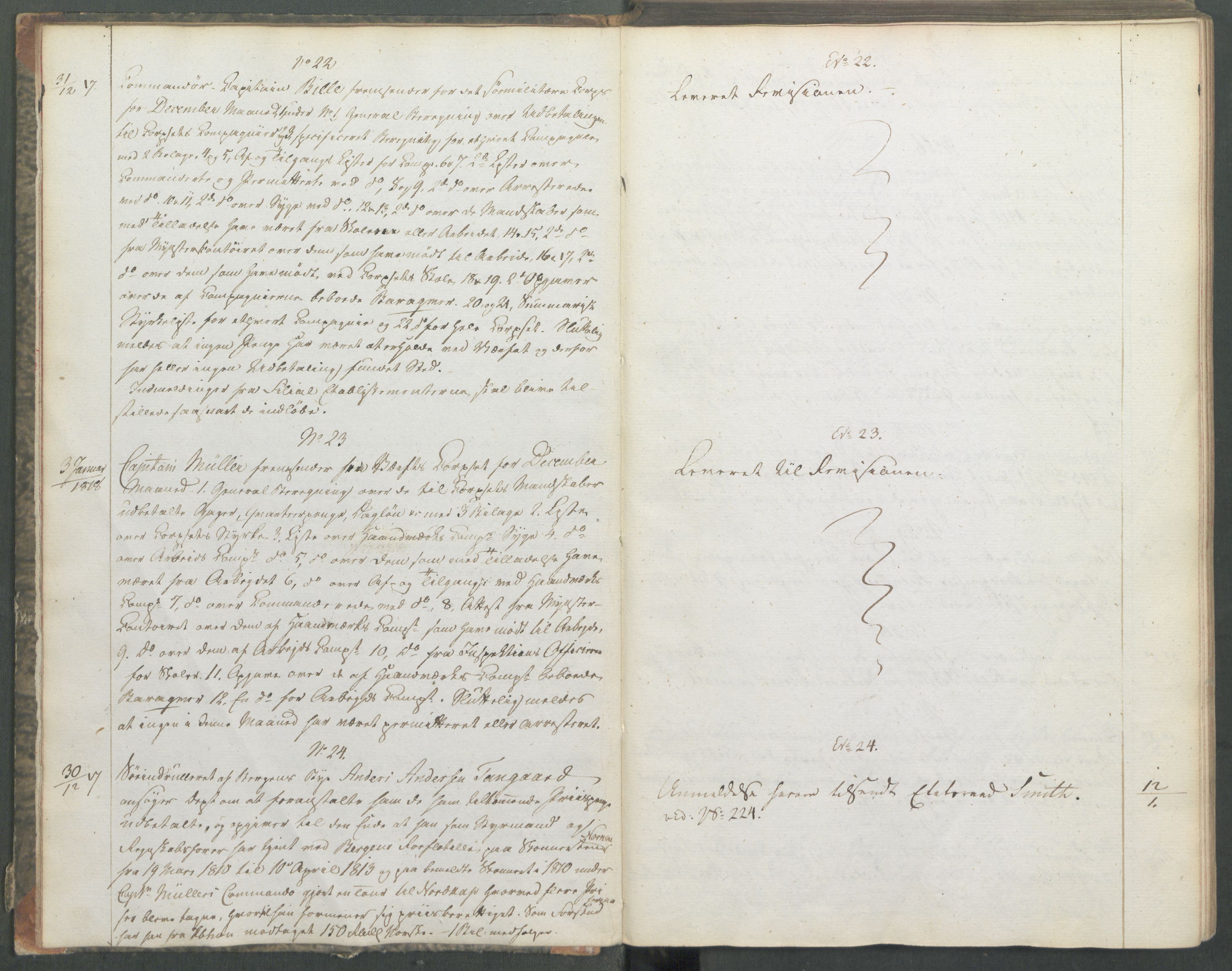 Marinedepartementet/ Marine- og postdepartementet, AV/RA-RAFA-3792/C/L0006: 7de Departements Journal, 1818
