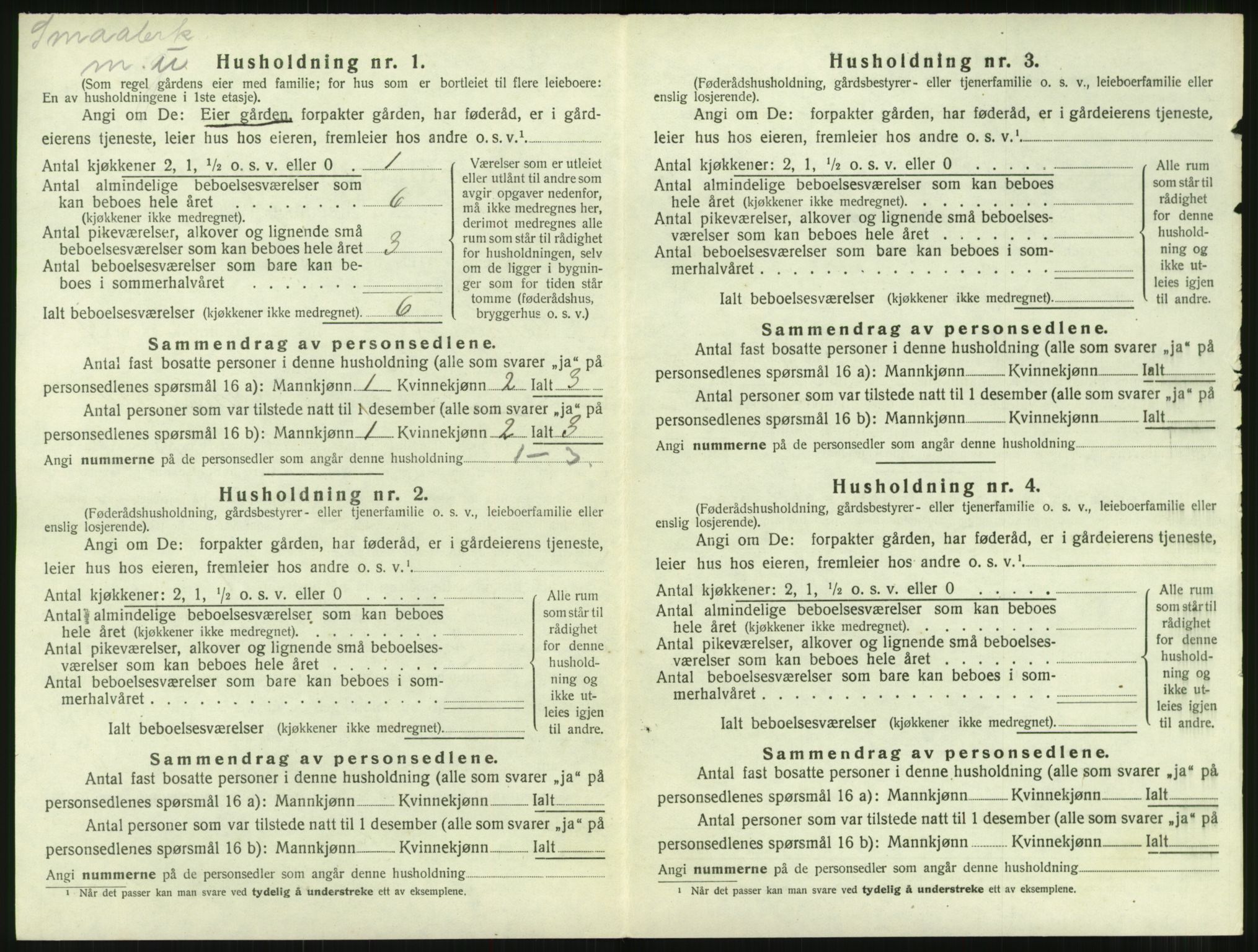 SAT, Folketelling 1920 for 1560 Tingvoll herred, 1920, s. 721