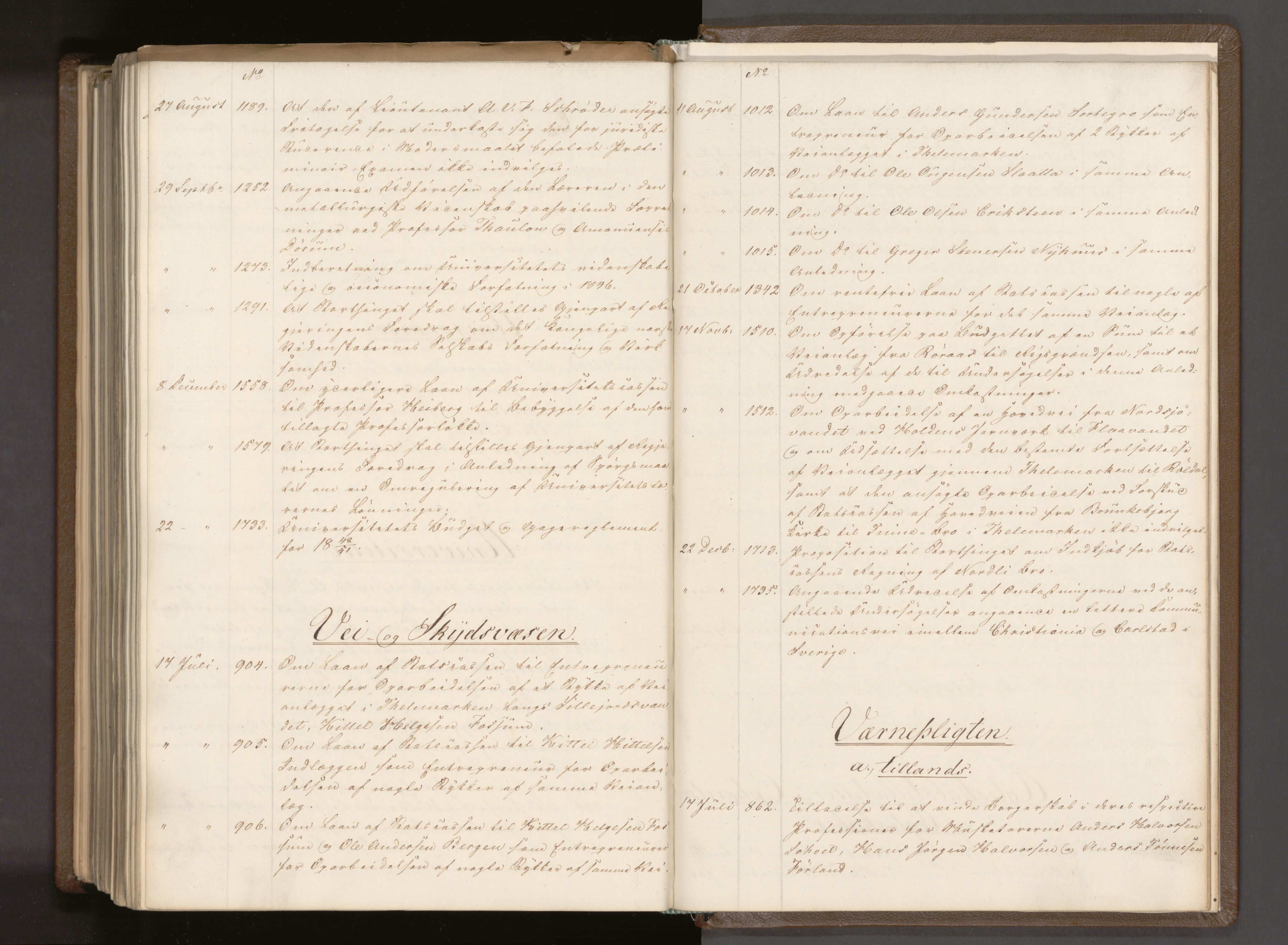 Statsrådssekretariatet, AV/RA-S-1001/A/Ab/L0066: Kgl. res. nr. 724-1743, 2. halvår, 1847