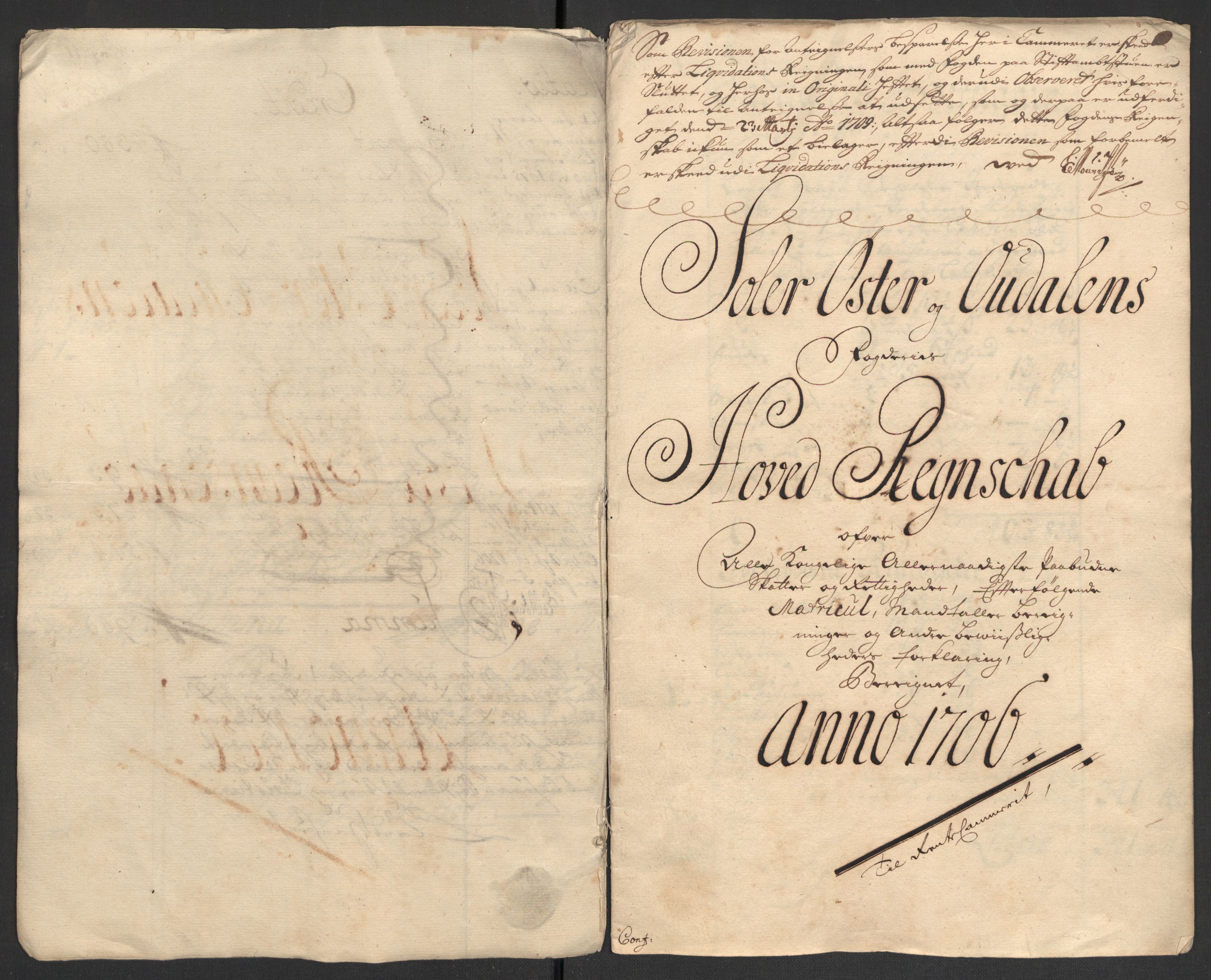 Rentekammeret inntil 1814, Reviderte regnskaper, Fogderegnskap, RA/EA-4092/R13/L0843: Fogderegnskap Solør, Odal og Østerdal, 1705-1706, s. 323