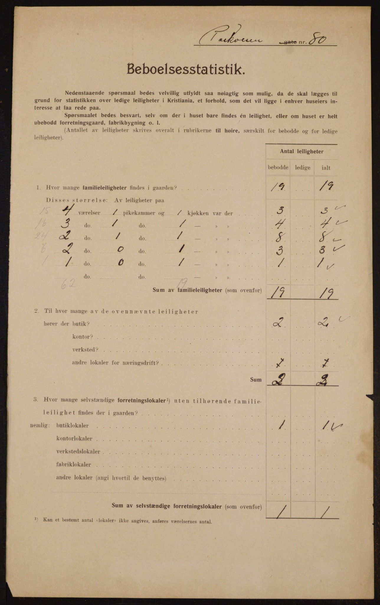OBA, Kommunal folketelling 1.2.1910 for Kristiania, 1910, s. 75475