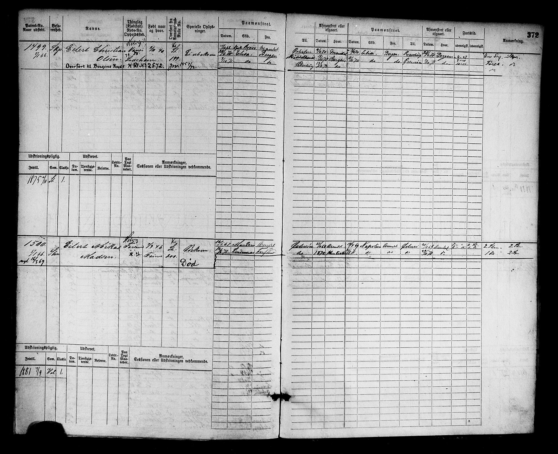 Farsund mønstringskrets, AV/SAK-2031-0017/F/Fb/L0002: Hovedrulle nr 759-1508, M-5, 1868-1900, s. 377