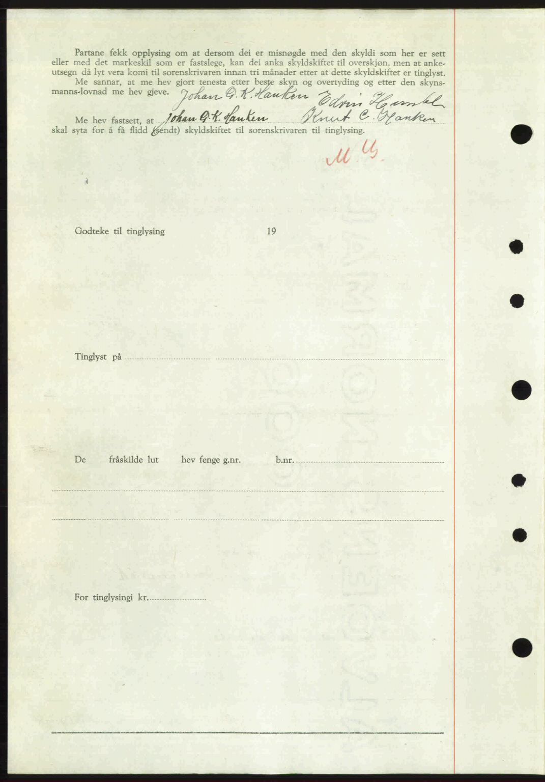 Nordre Sunnmøre sorenskriveri, AV/SAT-A-0006/1/2/2C/2Ca: Pantebok nr. A32, 1949-1949, Dagboknr: 2398/1949