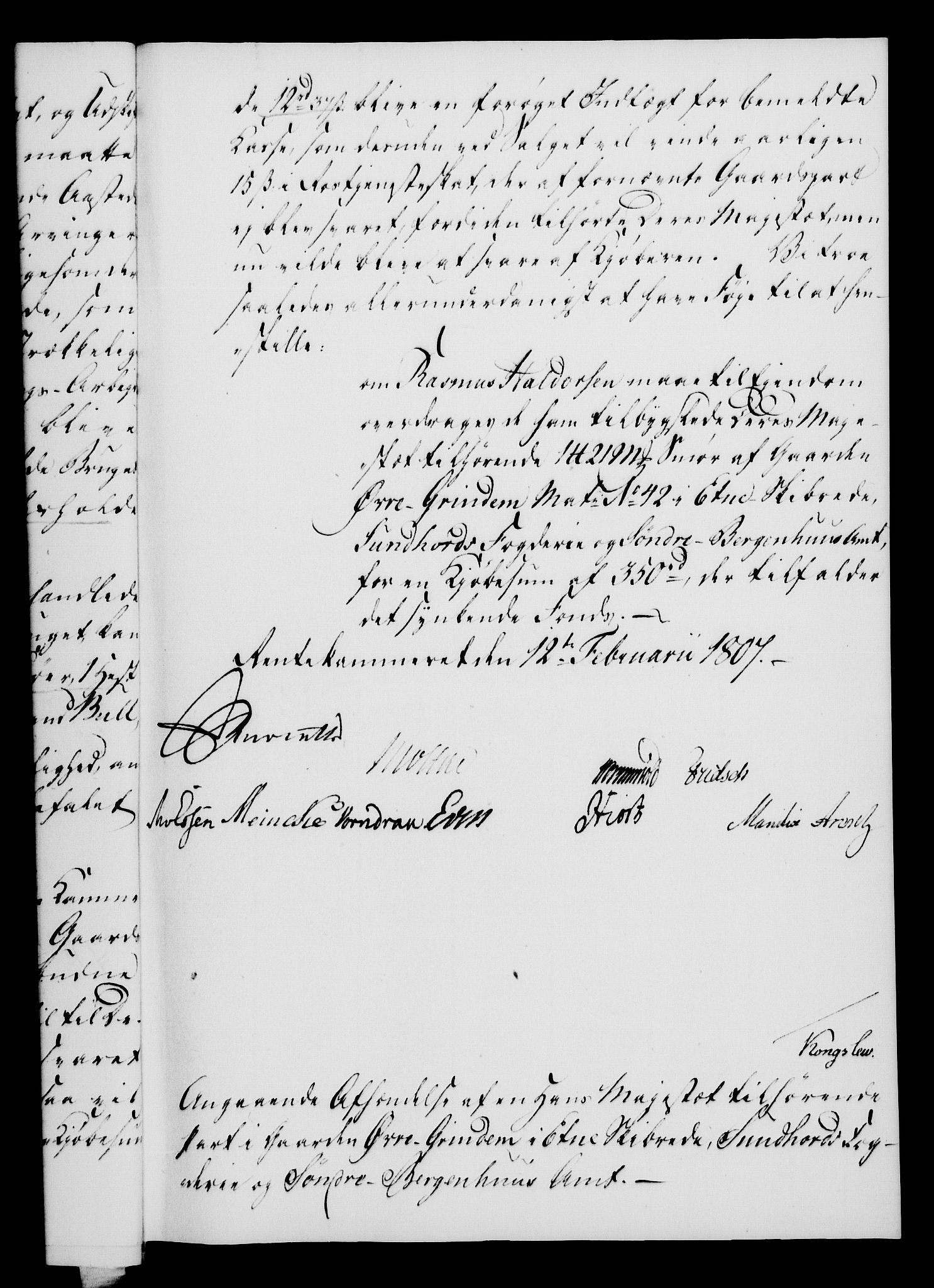 Rentekammeret, Kammerkanselliet, RA/EA-3111/G/Gf/Gfa/L0089: Norsk relasjons- og resolusjonsprotokoll (merket RK 52.89), 1807, s. 133