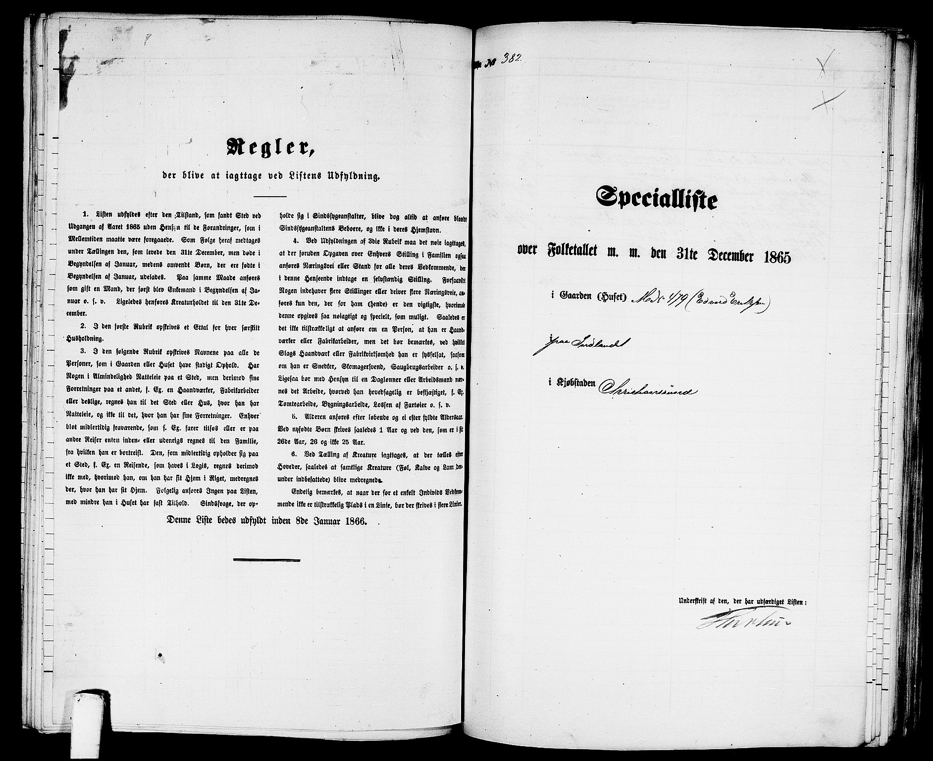 RA, Folketelling 1865 for 1503B Kristiansund prestegjeld, Kristiansund kjøpstad, 1865, s. 779