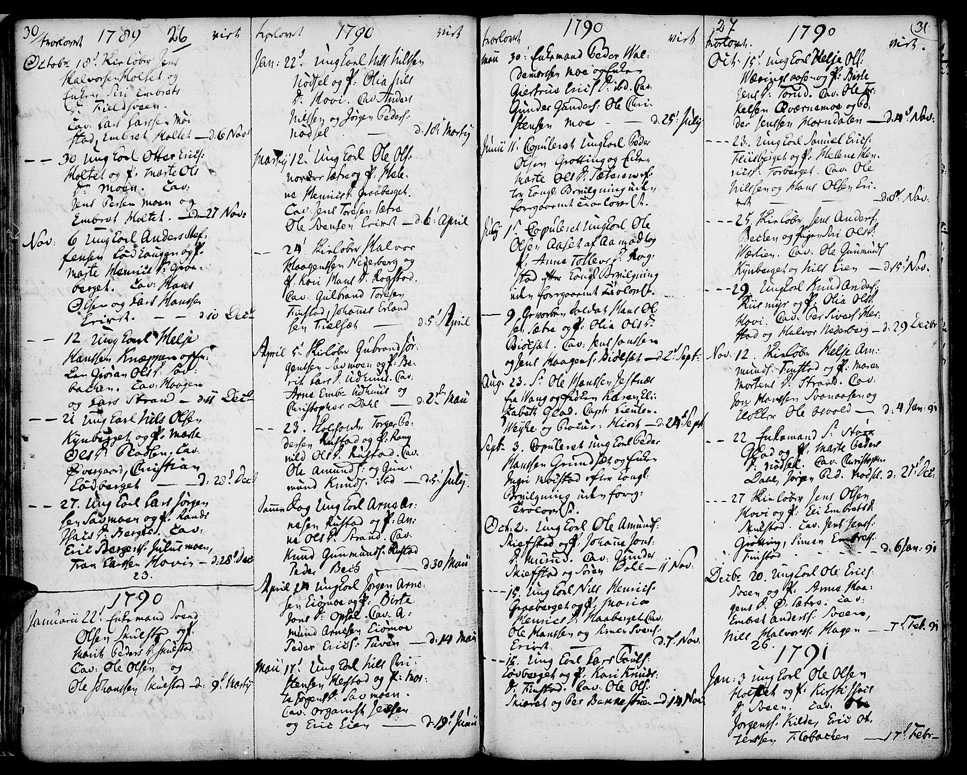 Elverum prestekontor, AV/SAH-PREST-044/H/Ha/Haa/L0005: Ministerialbok nr. 5, 1777-1793, s. 26-27