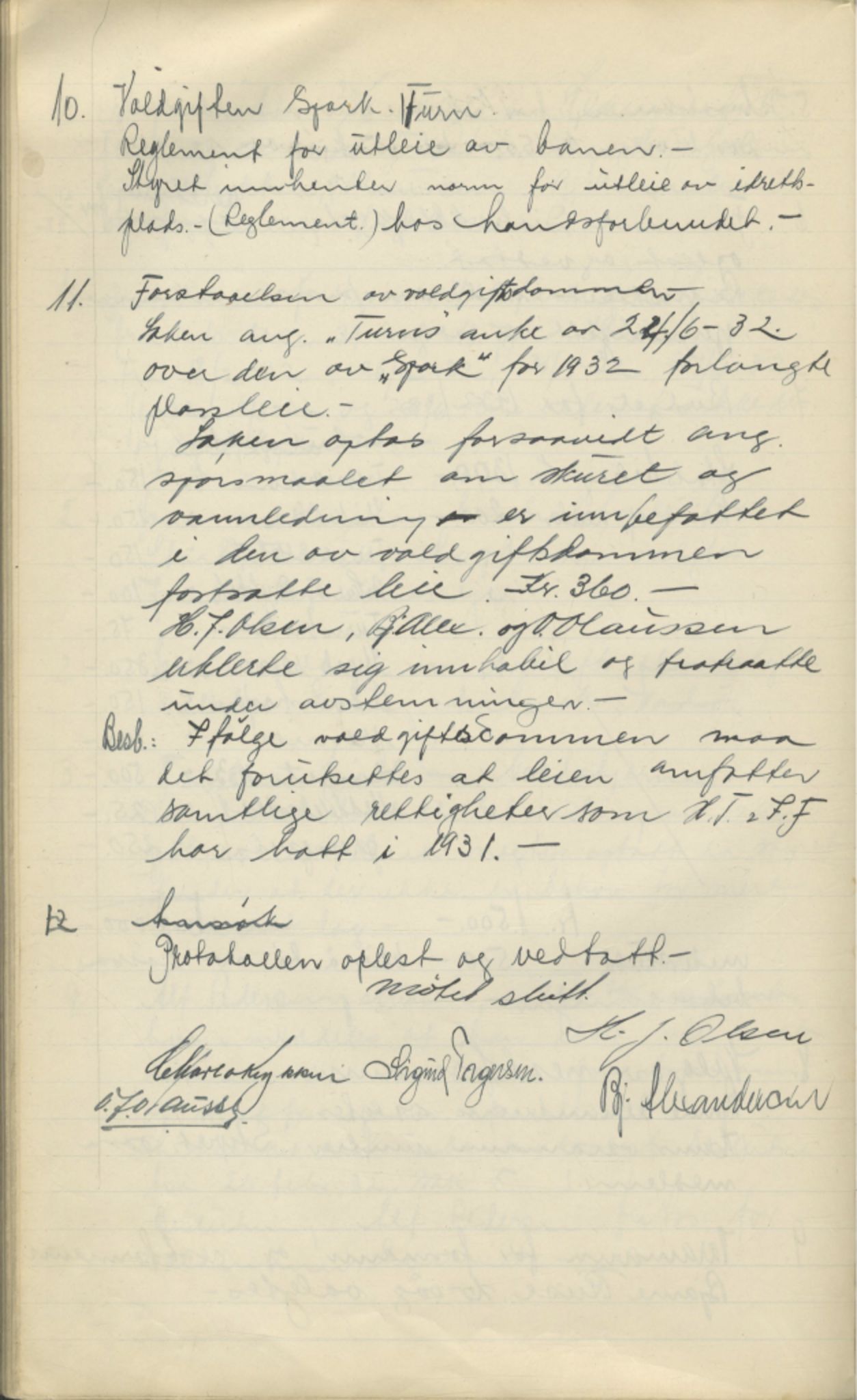 Finnmark Distriktslag for Idrett, FMFB/A-1040/A/L0001: Møteprotokoll, 1919-1940, s. 147