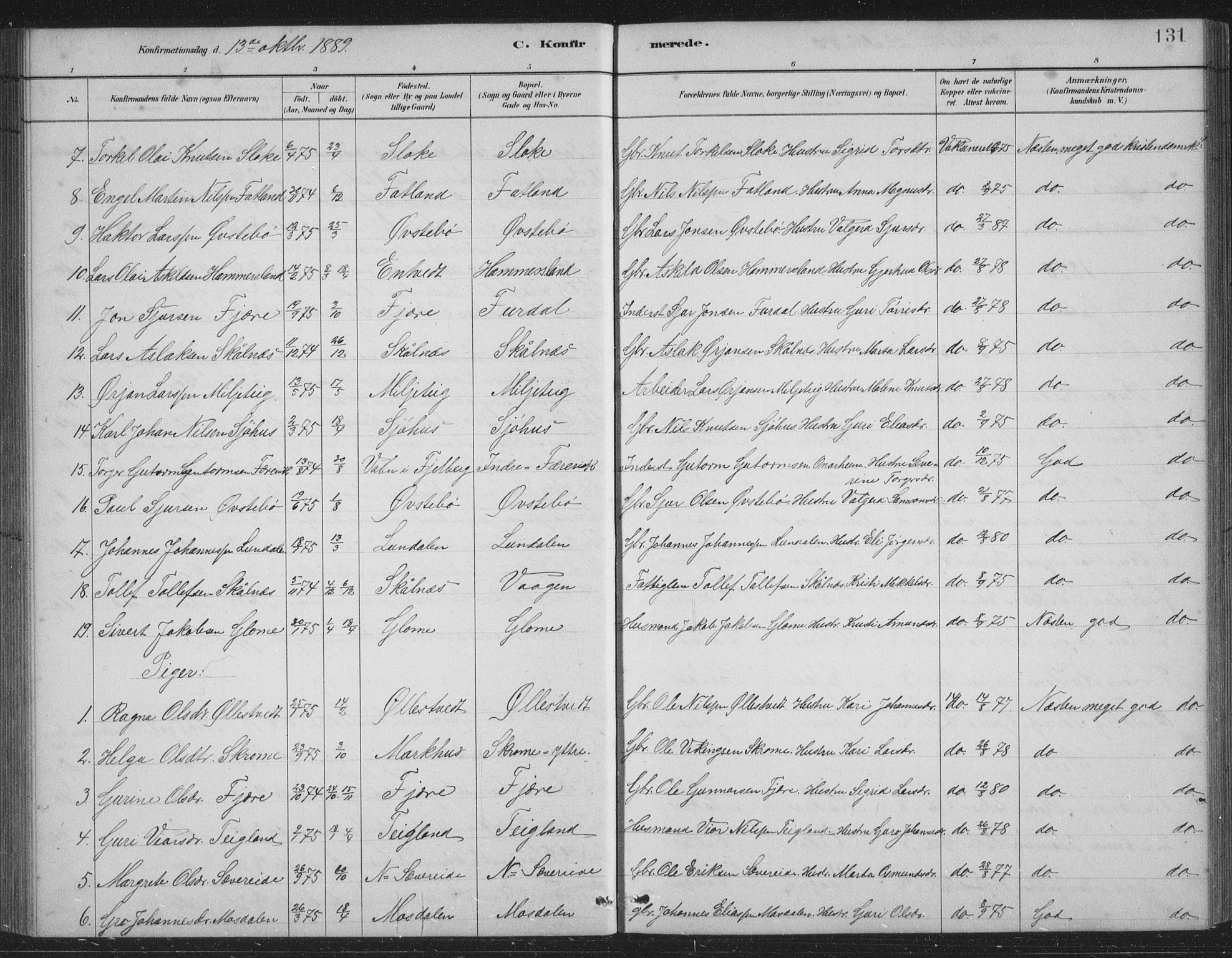 Skånevik sokneprestembete, AV/SAB-A-77801/H/Hab: Klokkerbok nr. B 2, 1881-1920, s. 131