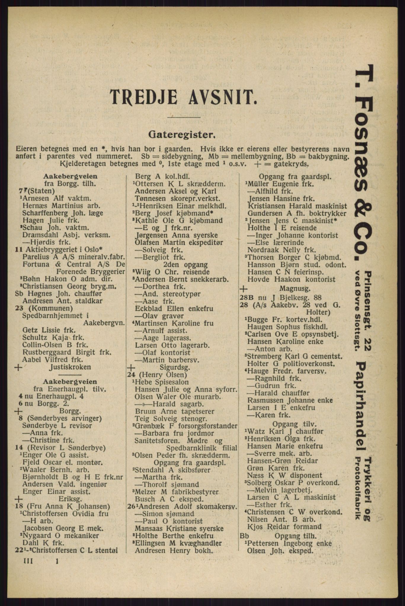 Kristiania/Oslo adressebok, PUBL/-, 1927, s. 1325