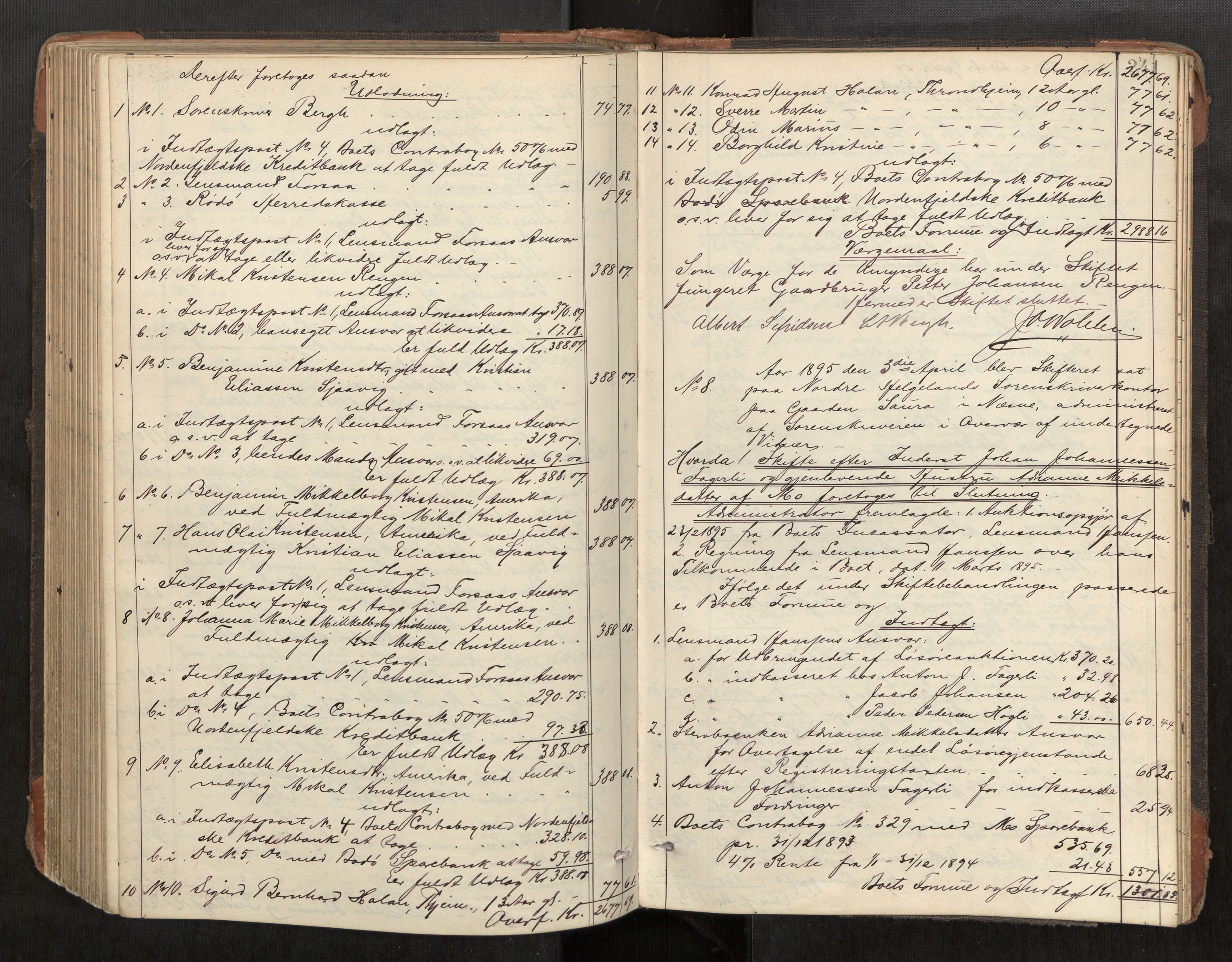 Rana sorenskriveri , AV/SAT-A-1108/1/3/3A/L0006: Skifteslutningsprotokoll, 1891-1896, s. 241
