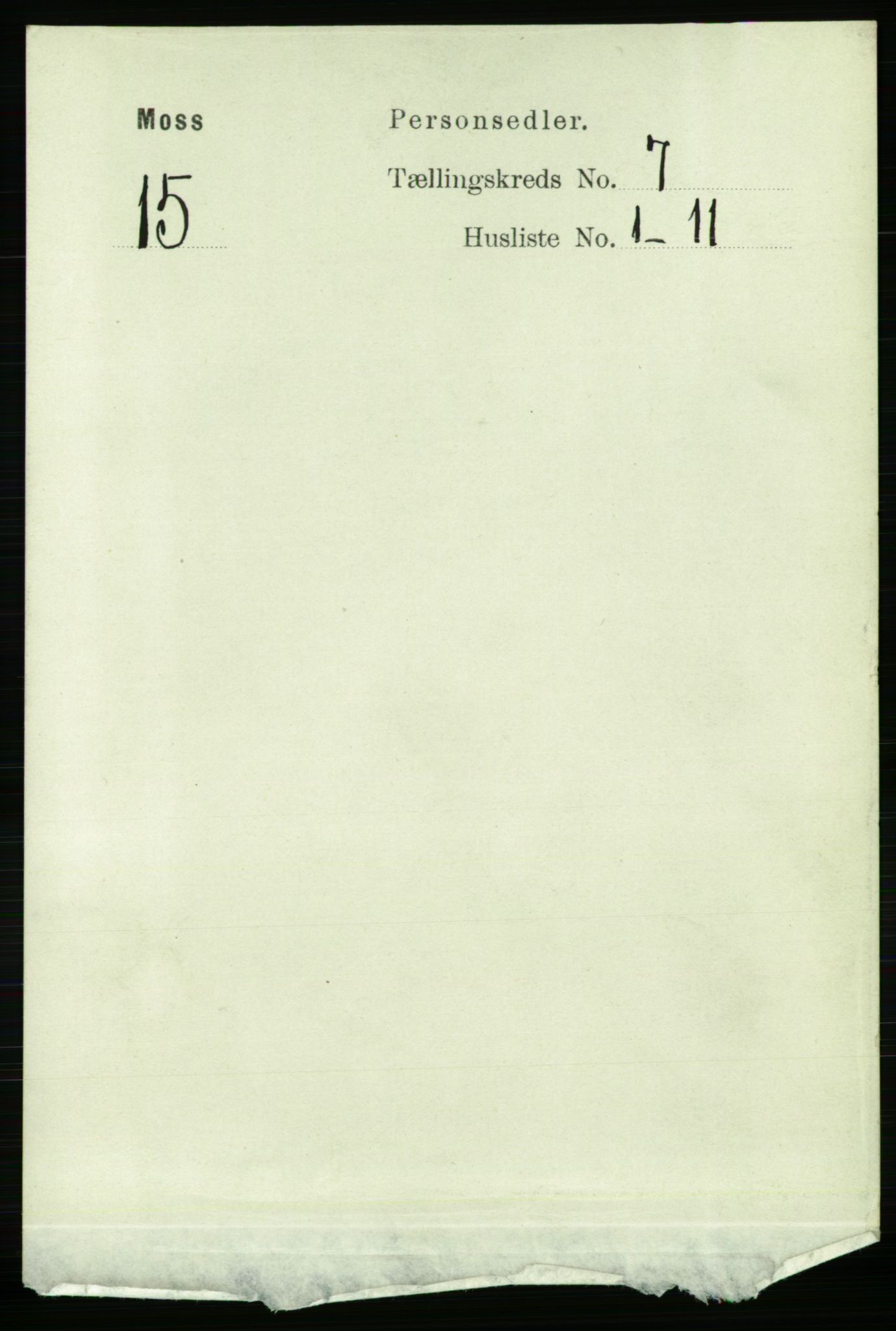 RA, Folketelling 1891 for 0104 Moss kjøpstad, 1891, s. 3551