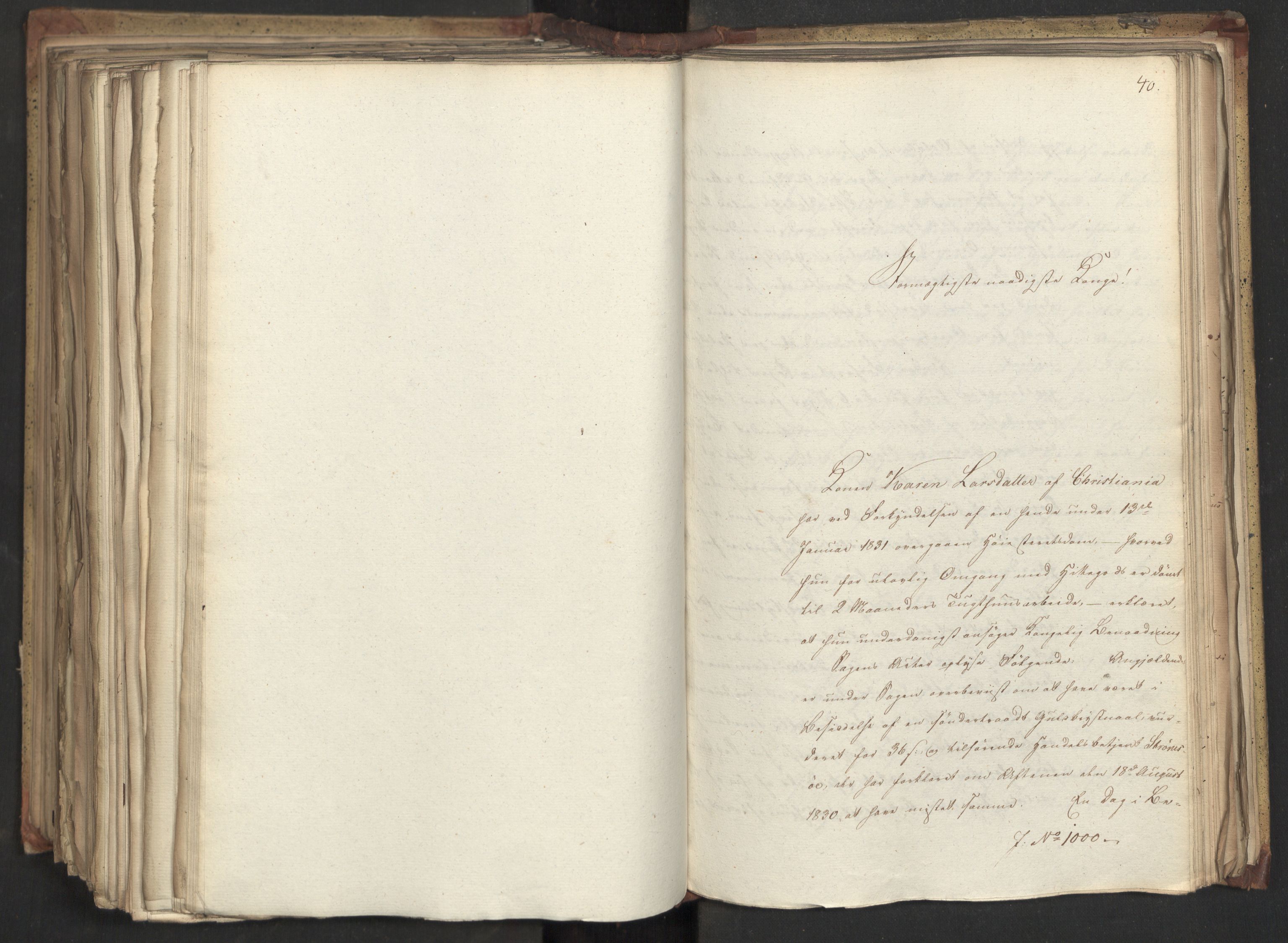 Statsrådsavdelingen i Stockholm, AV/RA-S-1003/D/Da/L0069: Regjeringsinnstillinger nr. 877-1046, 1831, s. 458