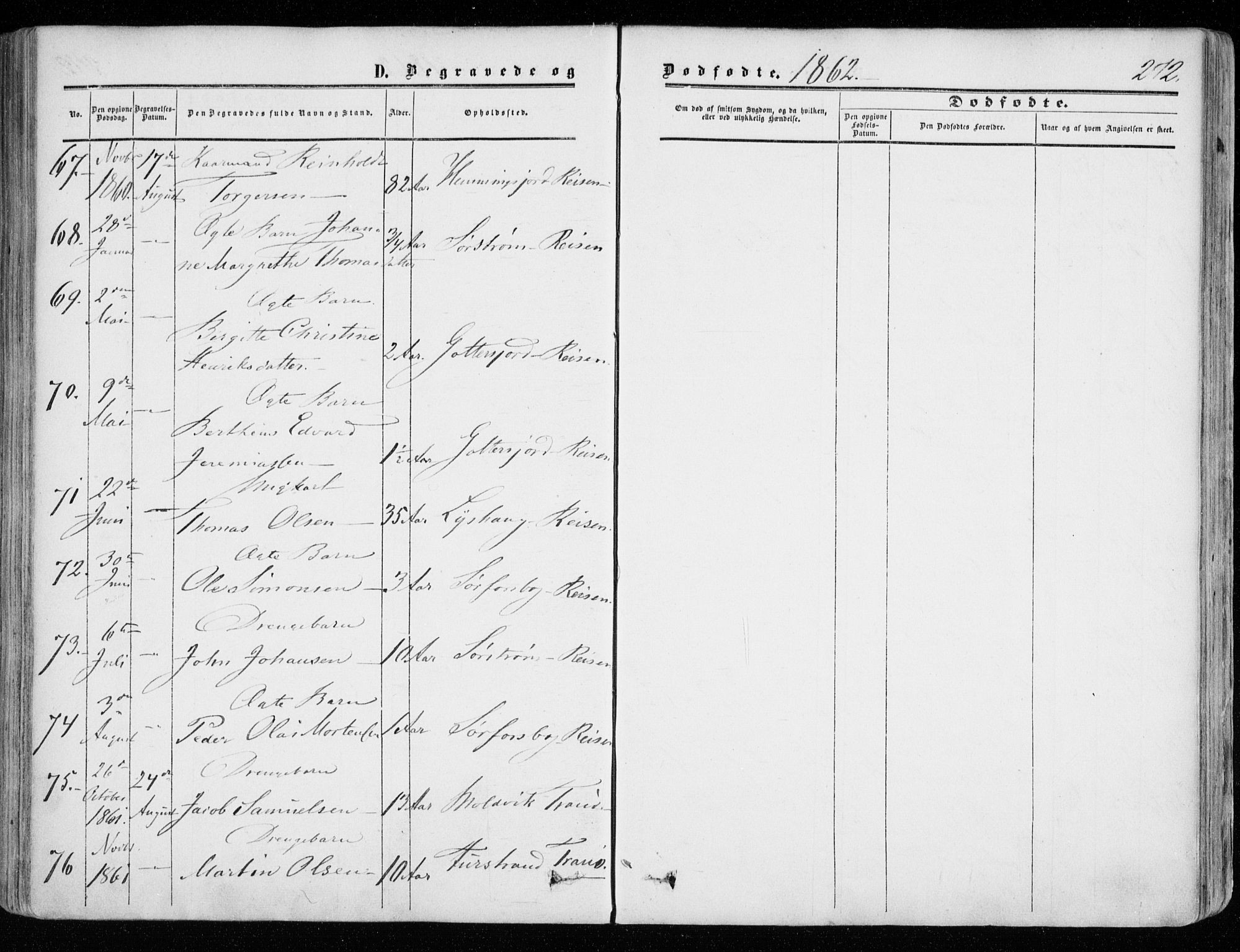Tranøy sokneprestkontor, AV/SATØ-S-1313/I/Ia/Iaa/L0007kirke: Ministerialbok nr. 7, 1856-1866, s. 272