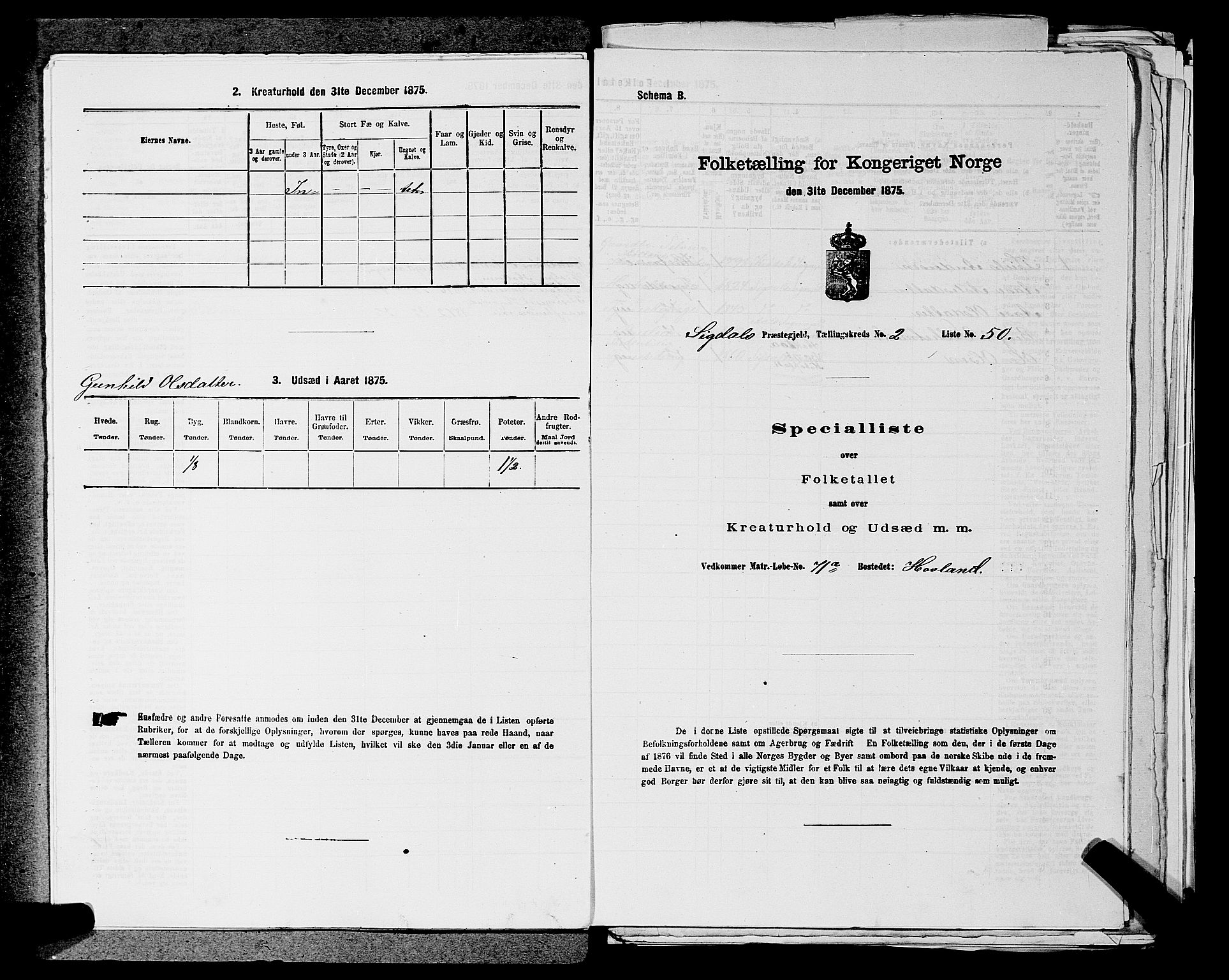 SAKO, Folketelling 1875 for 0621P Sigdal prestegjeld, 1875, s. 410