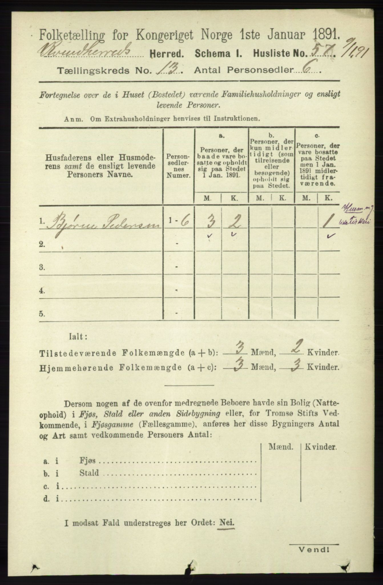 RA, Folketelling 1891 for 1224 Kvinnherad herred, 1891, s. 4263