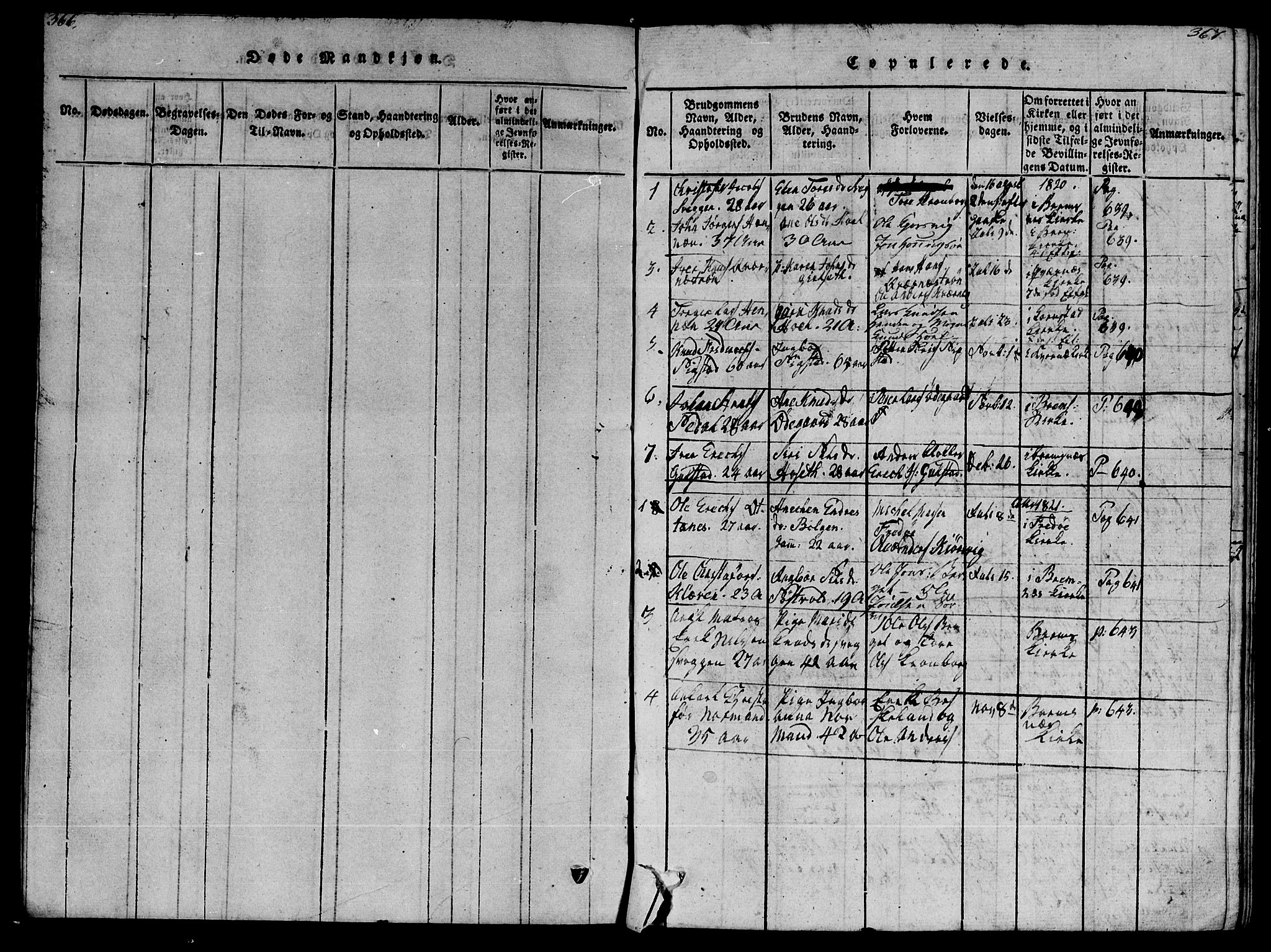 Ministerialprotokoller, klokkerbøker og fødselsregistre - Møre og Romsdal, SAT/A-1454/569/L0818: Ministerialbok nr. 569A04, 1820-1828, s. 366-367