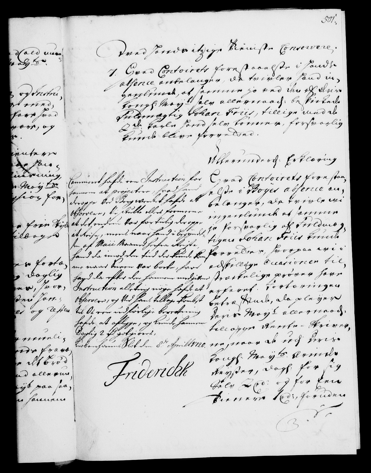 Rentekammeret, Kammerkanselliet, RA/EA-3111/G/Gf/Gfa/L0002: Norsk relasjons- og resolusjonsprotokoll (merket RK 52.2), 1720, s. 484