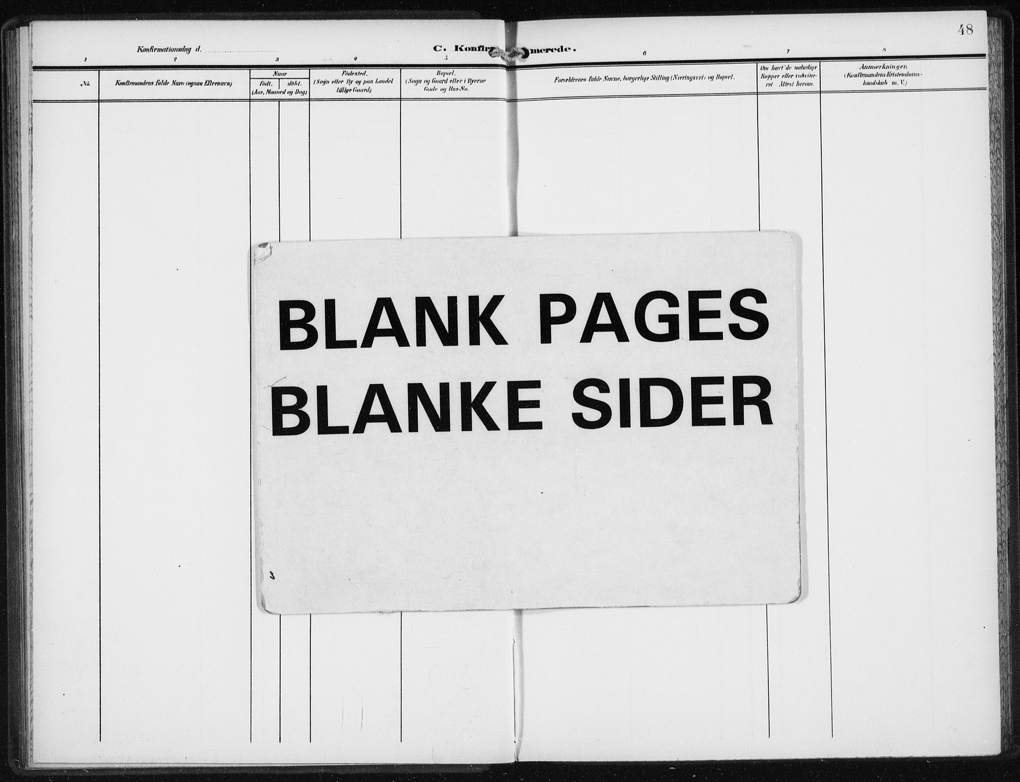 Den norske sjømannsmisjon i utlandet/New York, AV/SAB-SAB/PA-0110/H/Ha/L0006: Ministerialbok nr. A 6, 1909-1914, s. 48